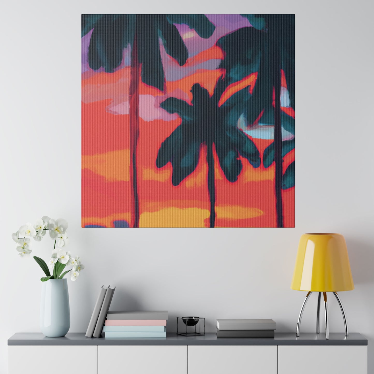 8175T - Miami Beach Sunset Painting Print | Miami | Beach | Sunset | Poster | Home Decor | Wall Art | Canvas