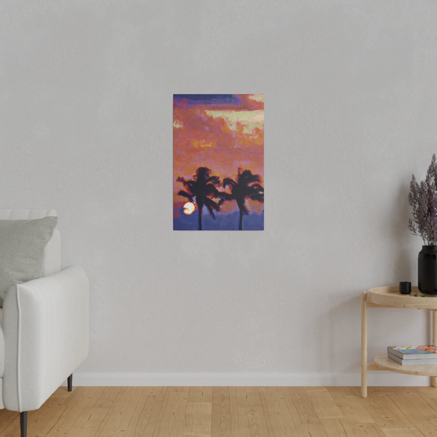 8235O - Miami Beach Sunset Painting Print | Miami | Beach | Sunset | Poster | Home Decor | Wall Art | Canvas