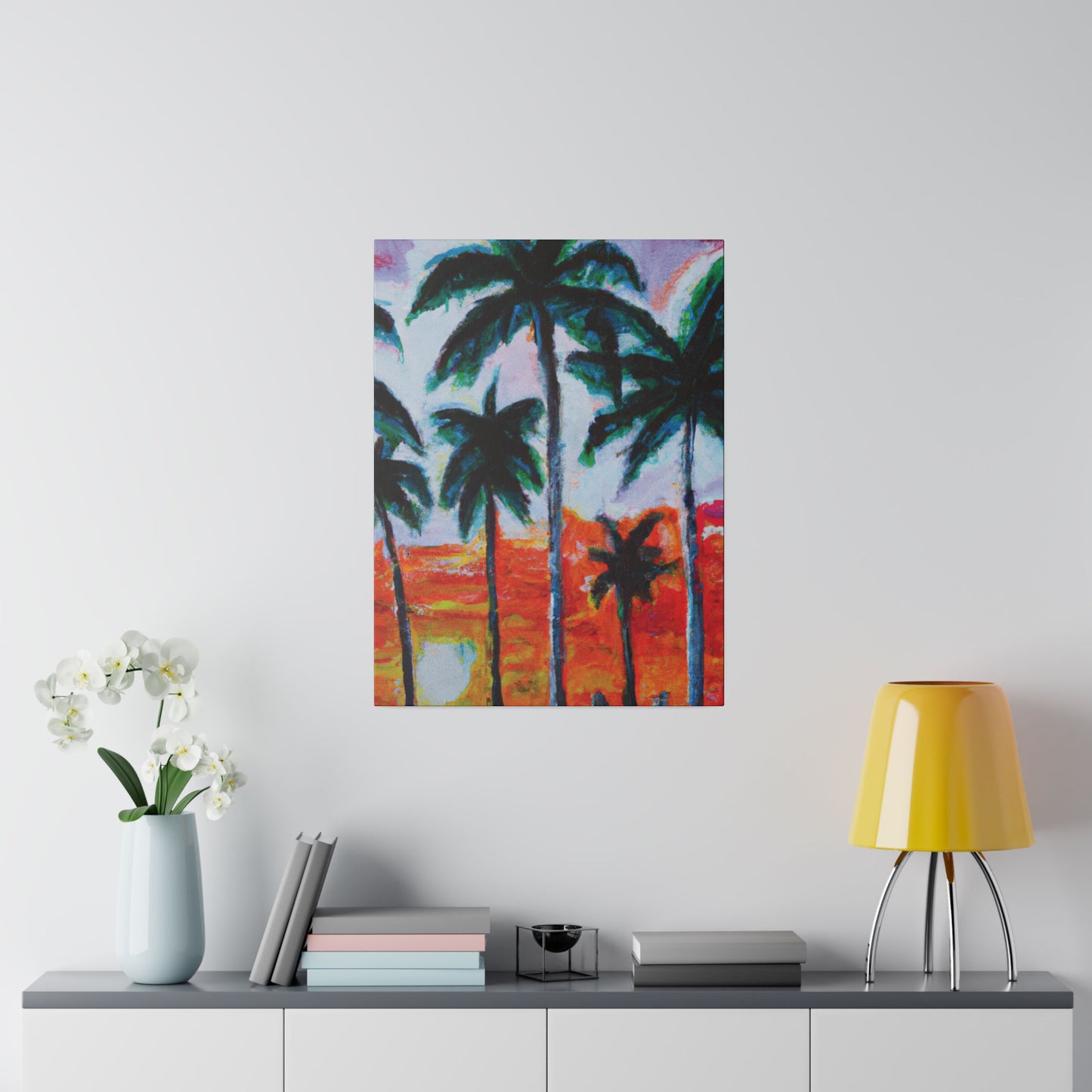 5398G - Miami Beach Sunset Painting Print | Miami | Beach | Sunset | Poster | Home Decor | Wall Art | Canvas