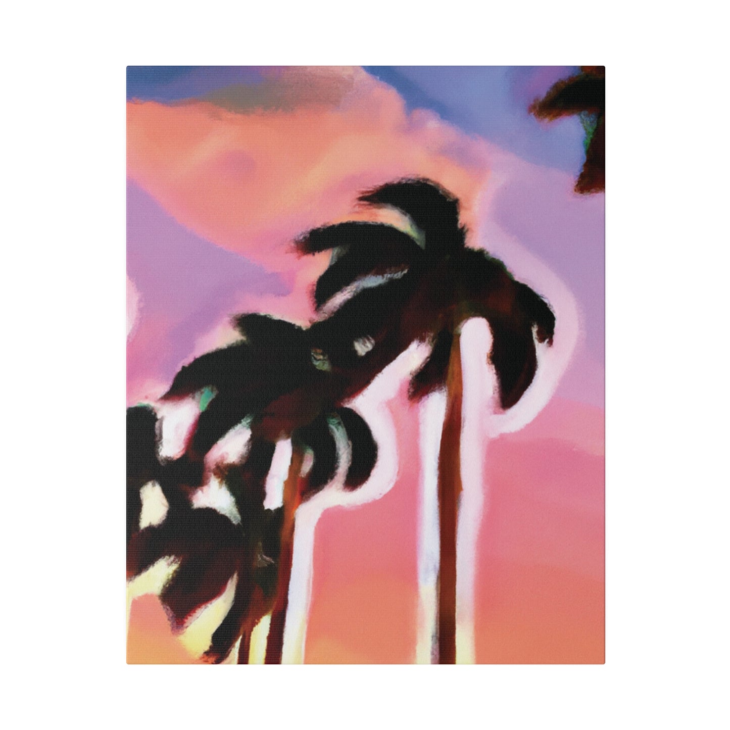 3563H - Miami Beach Sunset Painting Print | Miami | Beach | Sunset | Poster | Home Decor | Wall Art | Canvas