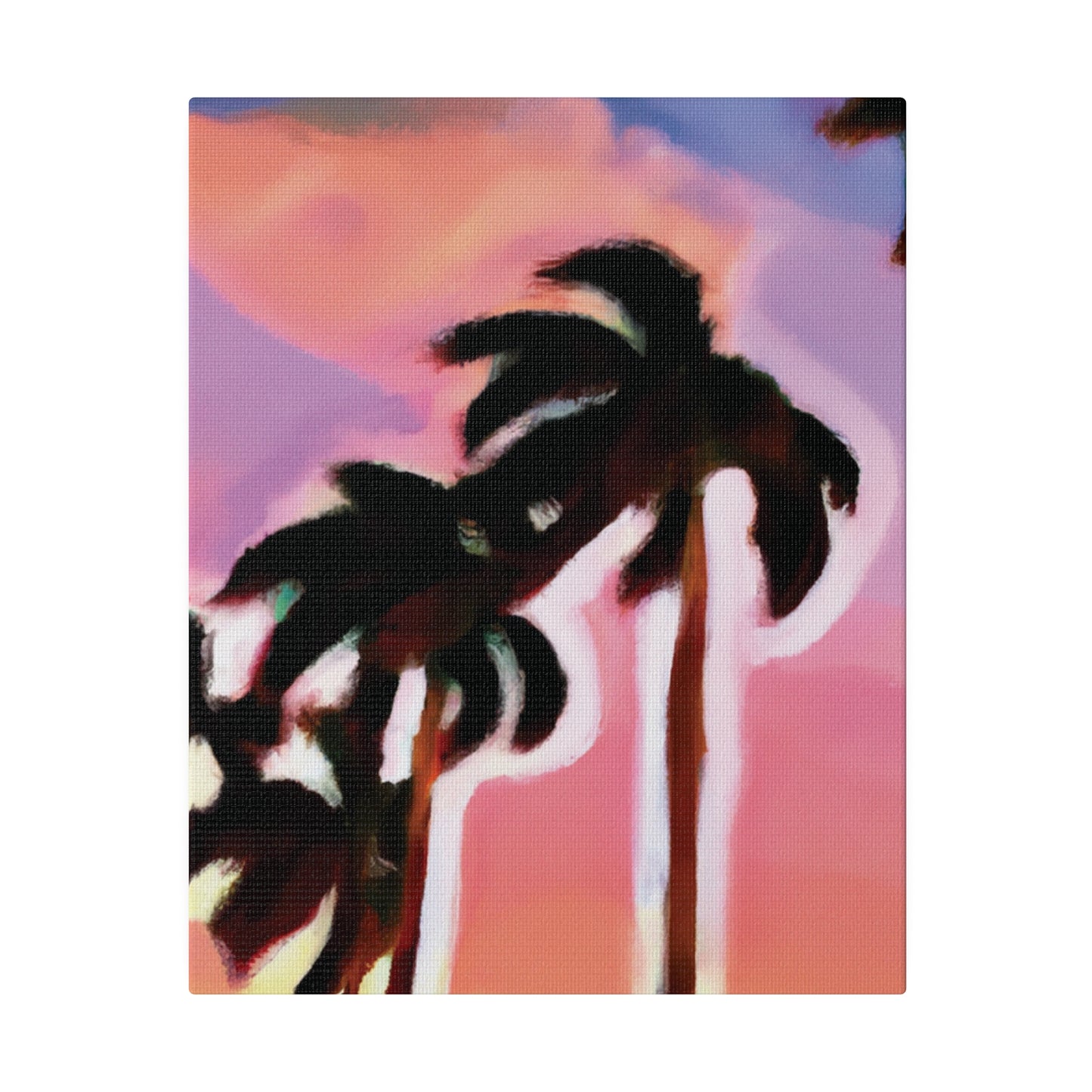 3563H - Miami Beach Sunset Painting Print | Miami | Beach | Sunset | Poster | Home Decor | Wall Art | Canvas