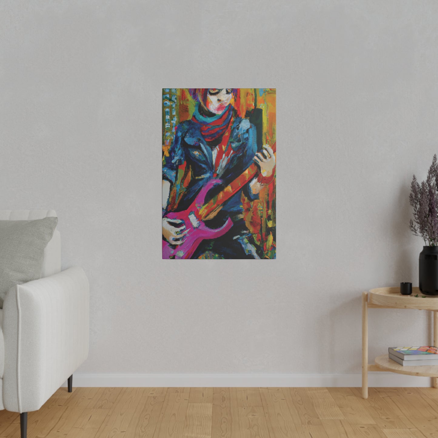 6226G - Rockstar Oil Painting Style Print | Poster | Home Decor | Wall Art | Music Art | Canvas