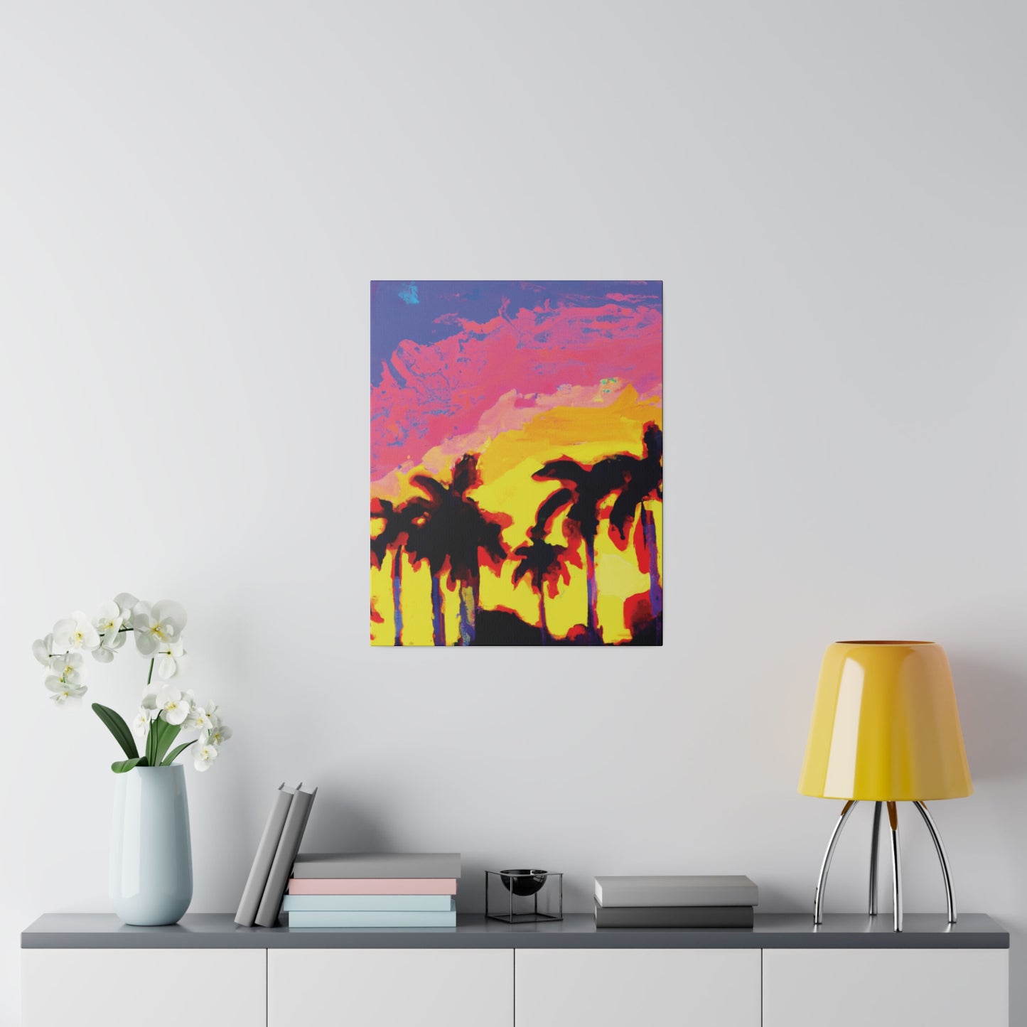 9284G - Miami Beach Sunset Painting Print | Miami | Beach | Sunset | Poster | Home Decor | Wall Art | Canvas