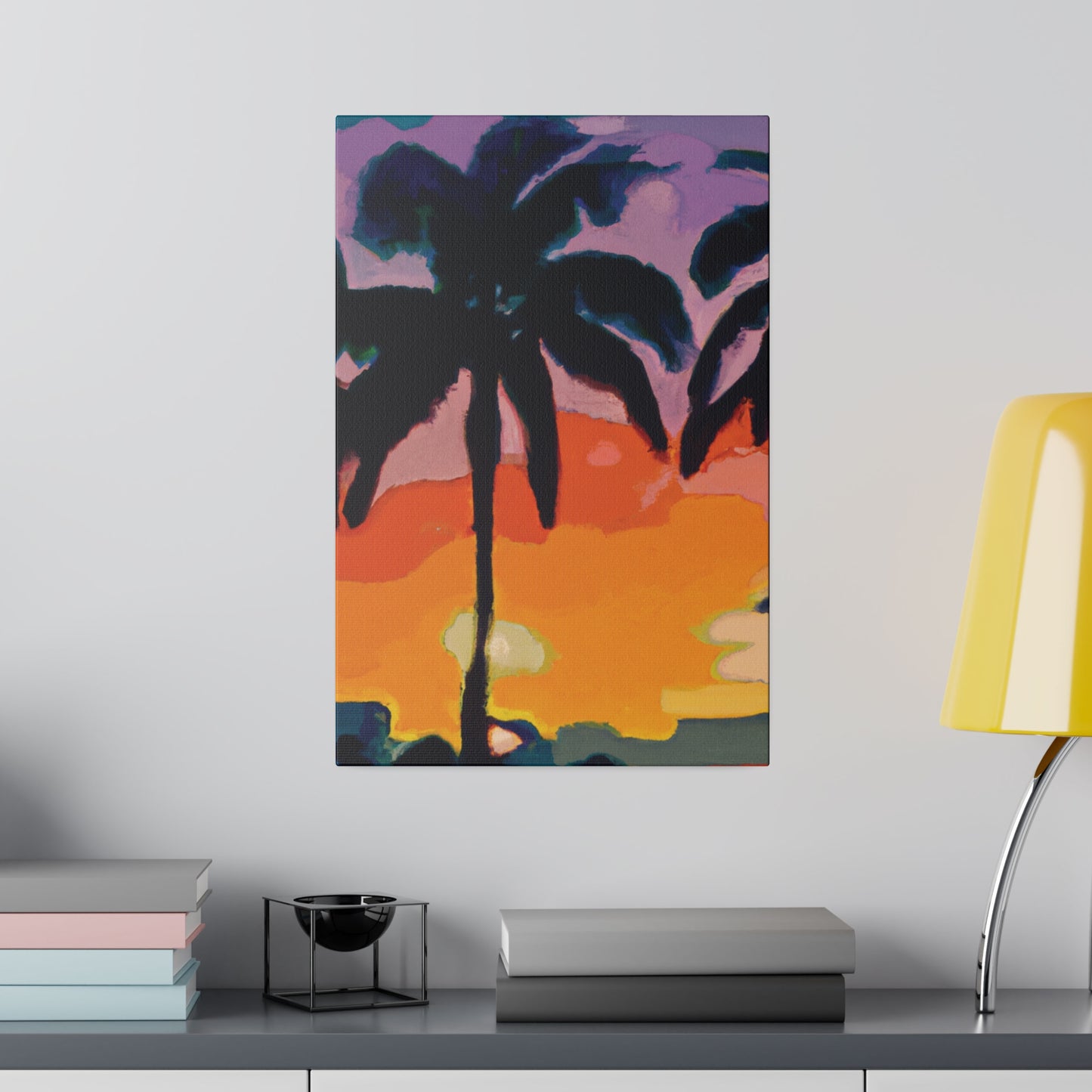 7875Z - Miami Beach Sunset Painting Print | Miami | Beach | Sunset | Poster | Home Decor | Wall Art | Canvas