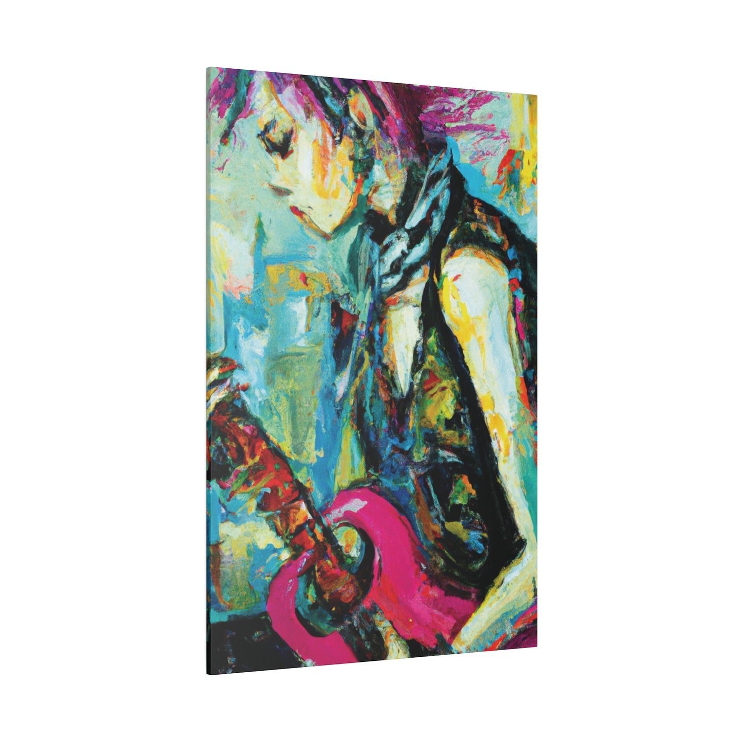 4727S - Rockstar Oil Painting Style Print | Poster | Home Decor | Wall Art | Music Art | Canvas