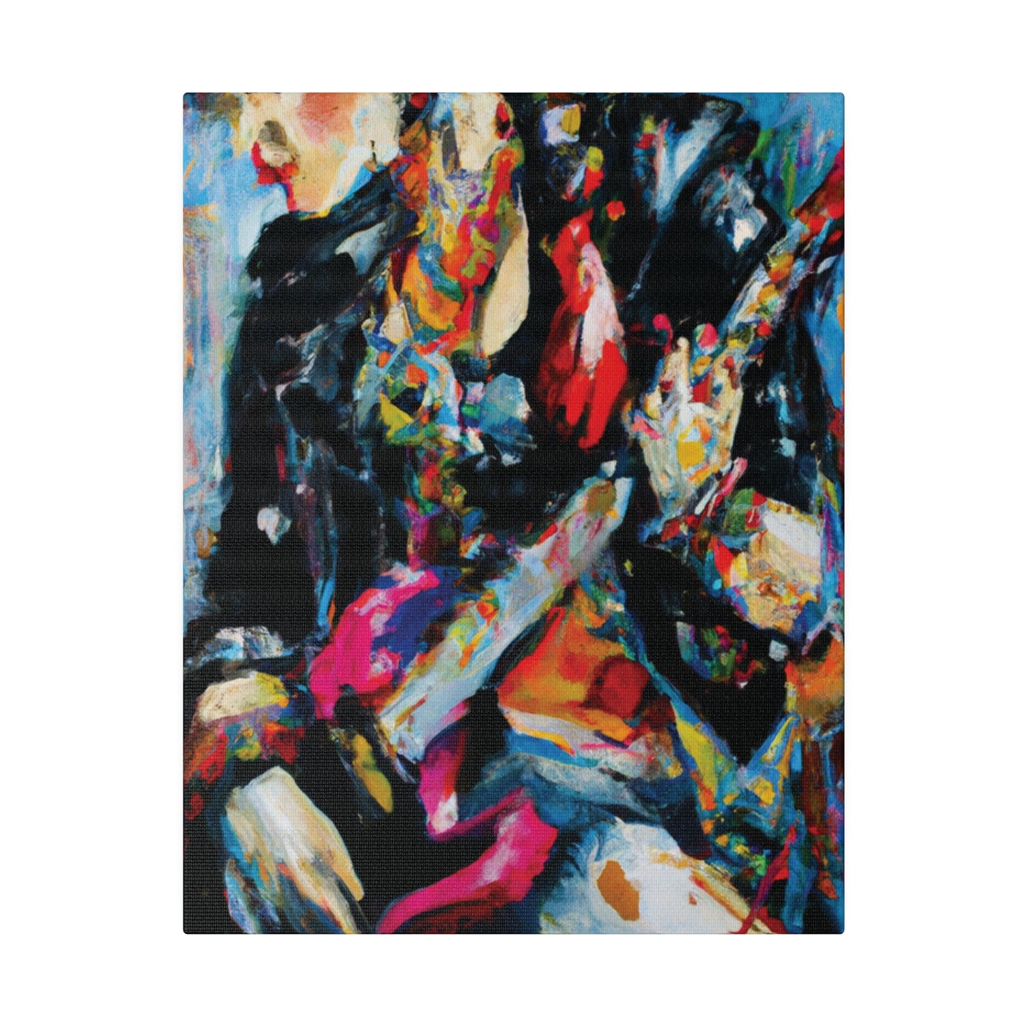 7248A - Rockstar Oil Painting Style Print | Poster | Home Decor | Wall Art | Music Art | Canvas