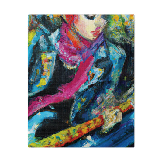 9823X - Rockstar Oil Painting Style Print | Poster | Home Decor | Wall Art | Music Art | Canvas