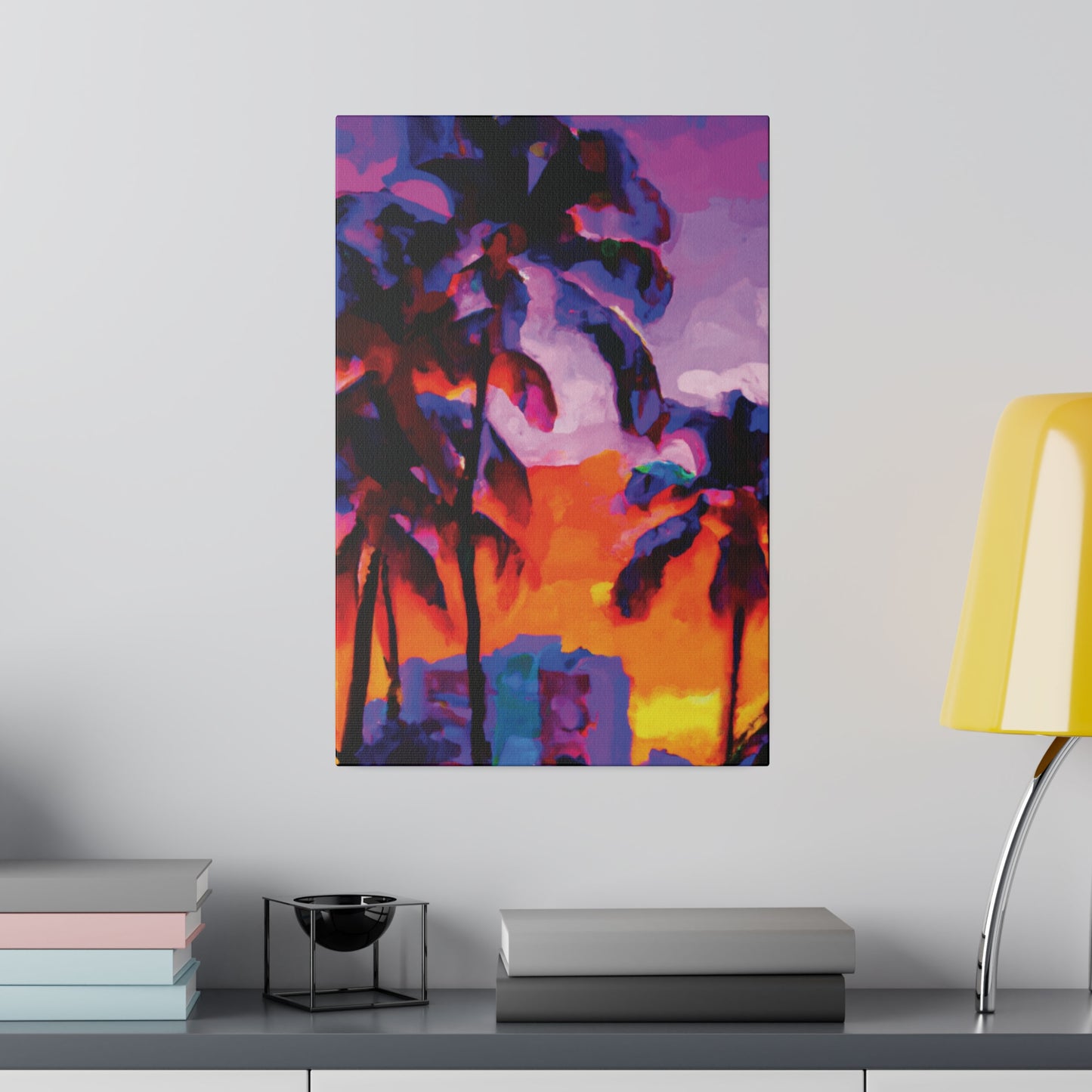 313J - Miami Beach Sunset Painting Print | Miami | Beach | Sunset | Poster | Home Decor | Wall Art | Canvas