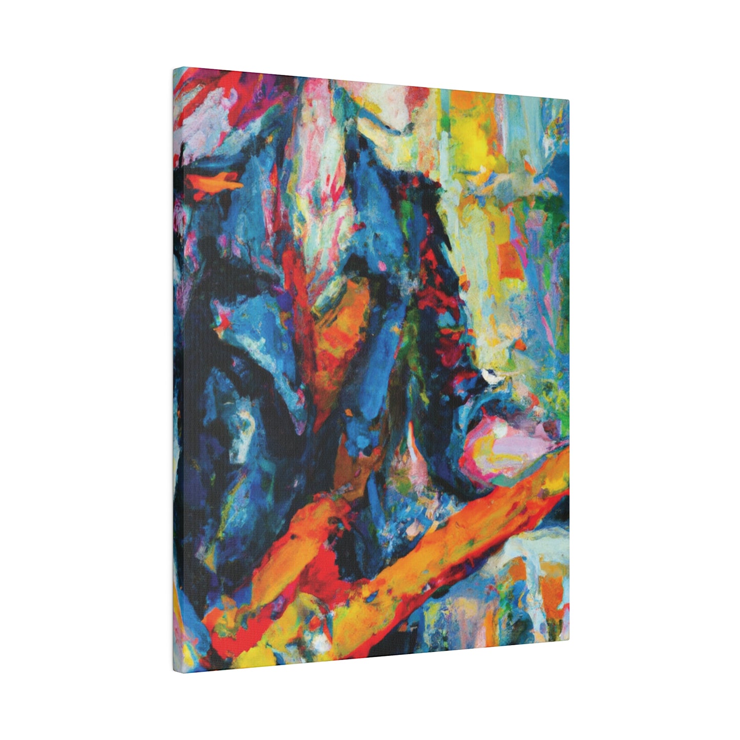 5379F - Rockstar Oil Painting Style Print | Poster | Home Decor | Wall Art | Music Art | Canvas