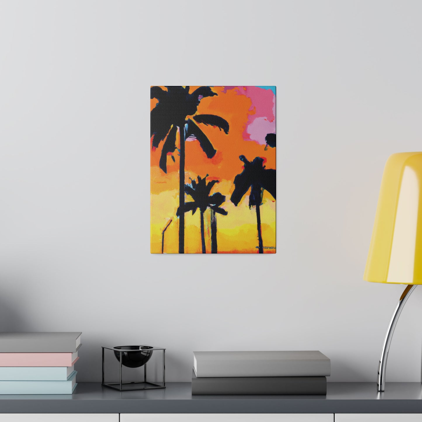 2956A - Miami Beach Sunset Painting Print | Miami | Beach | Sunset | Poster | Home Decor | Wall Art | Canvas