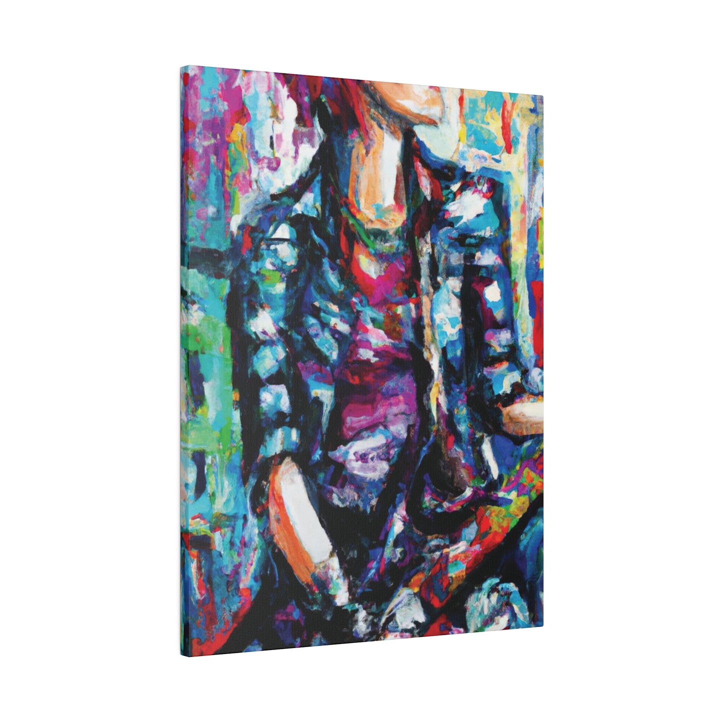 5033P - Rockstar Oil Painting Style Print | Poster | Home Decor | Wall Art | Music Art | Canvas