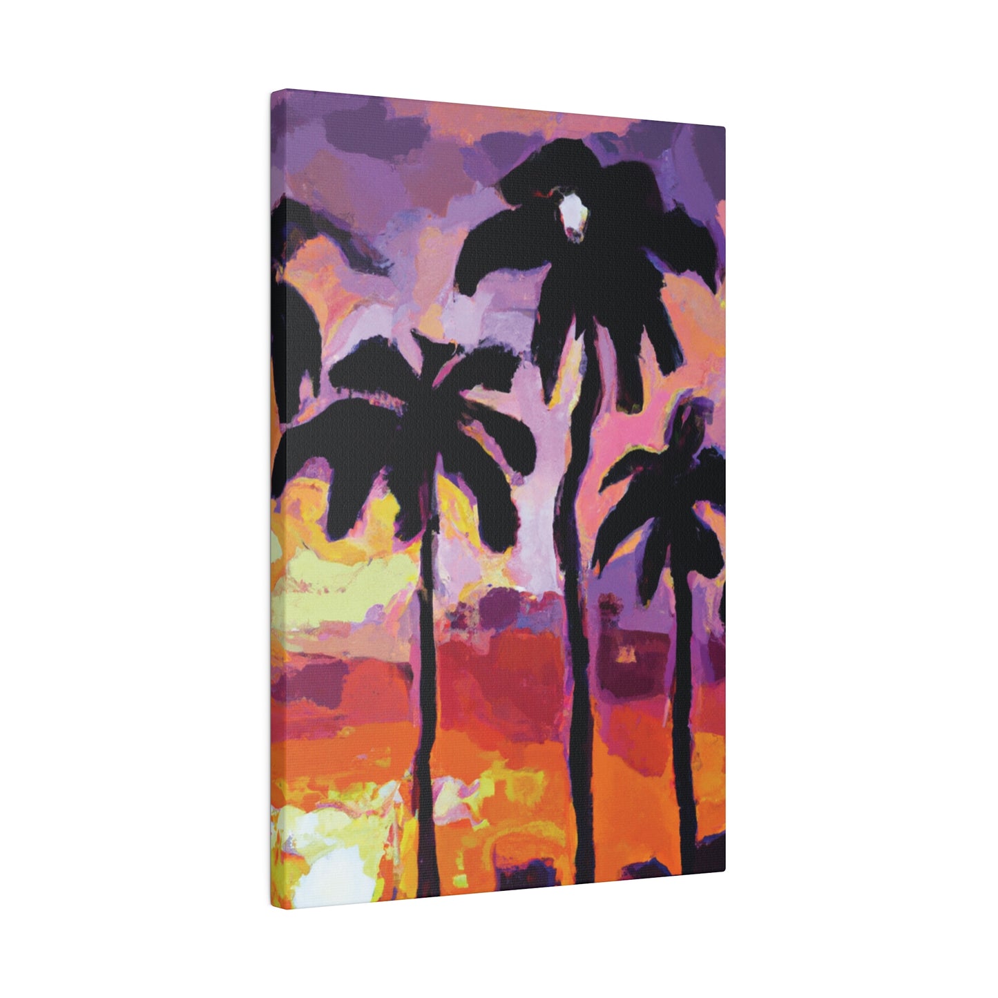 7449F - Miami Beach Sunset Painting Print | Miami | Beach | Sunset | Poster | Home Decor | Wall Art | Canvas