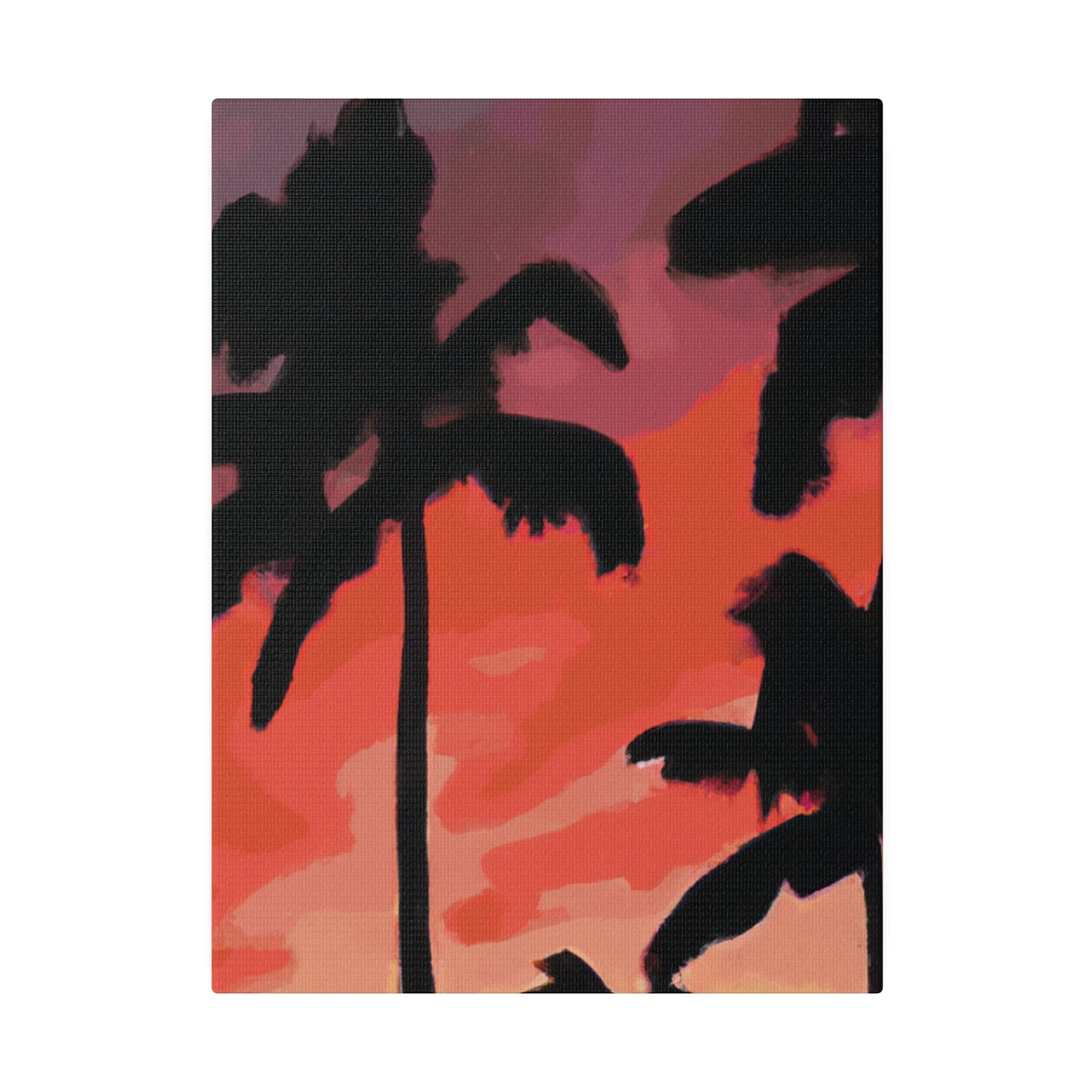 9324K - Miami Beach Sunset Painting Print | Miami | Beach | Sunset | Poster | Home Decor | Wall Art | Canvas