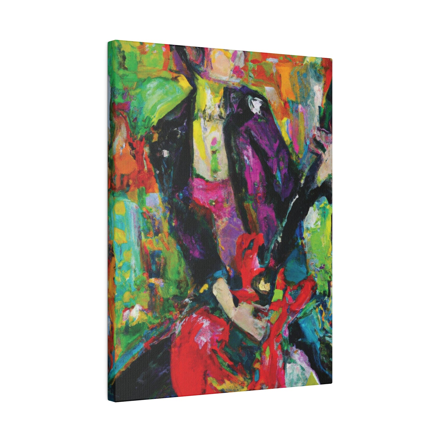 323O - Rockstar Oil Painting Style Print | Poster | Home Decor | Wall Art | Music Art | Canvas