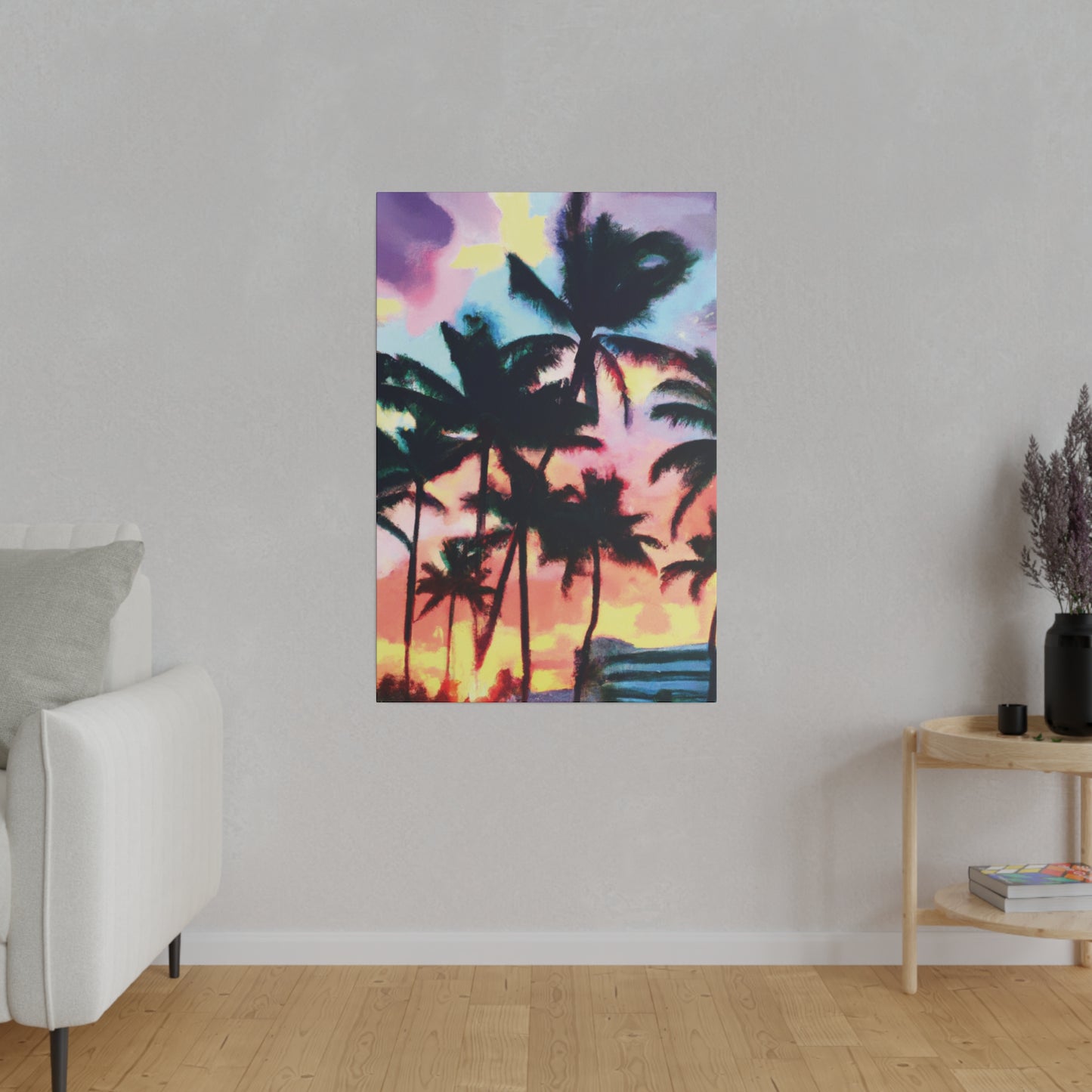 5231V - Miami Beach Sunset Painting Print | Miami | Beach | Sunset | Poster | Home Decor | Wall Art | Canvas