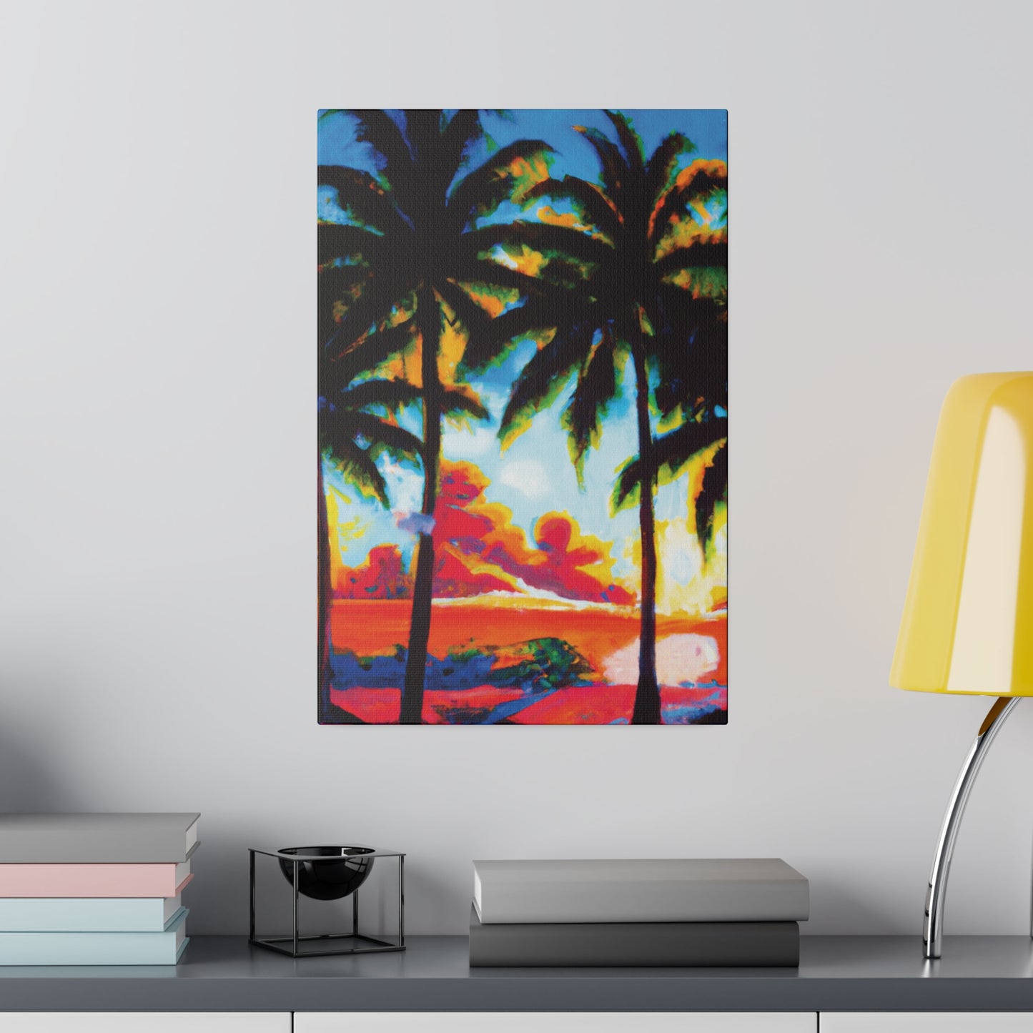 941Q - Miami Beach Sunset Painting Print | Miami | Beach | Sunset | Poster | Home Decor | Wall Art | Canvas