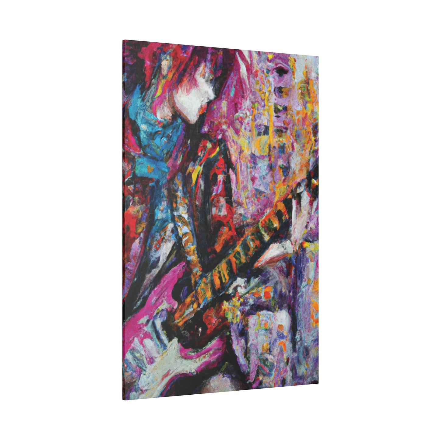 7772X - Rockstar Oil Painting Style Print | Poster | Home Decor | Wall Art | Music Art | Canvas