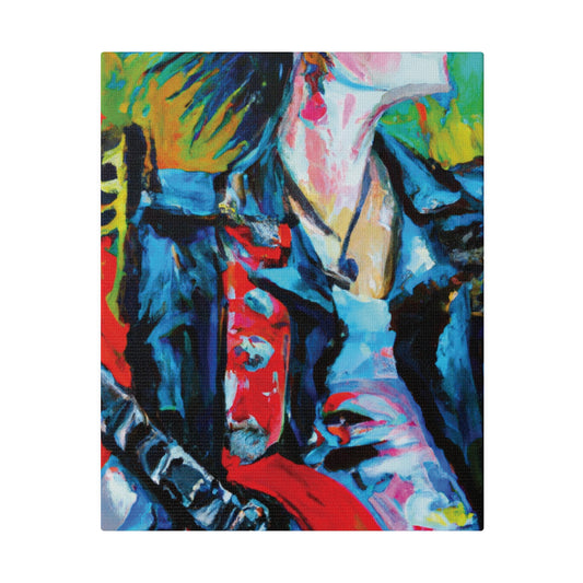 4109T - Rockstar Oil Painting Style Print | Poster | Home Decor | Wall Art | Music Art | Canvas