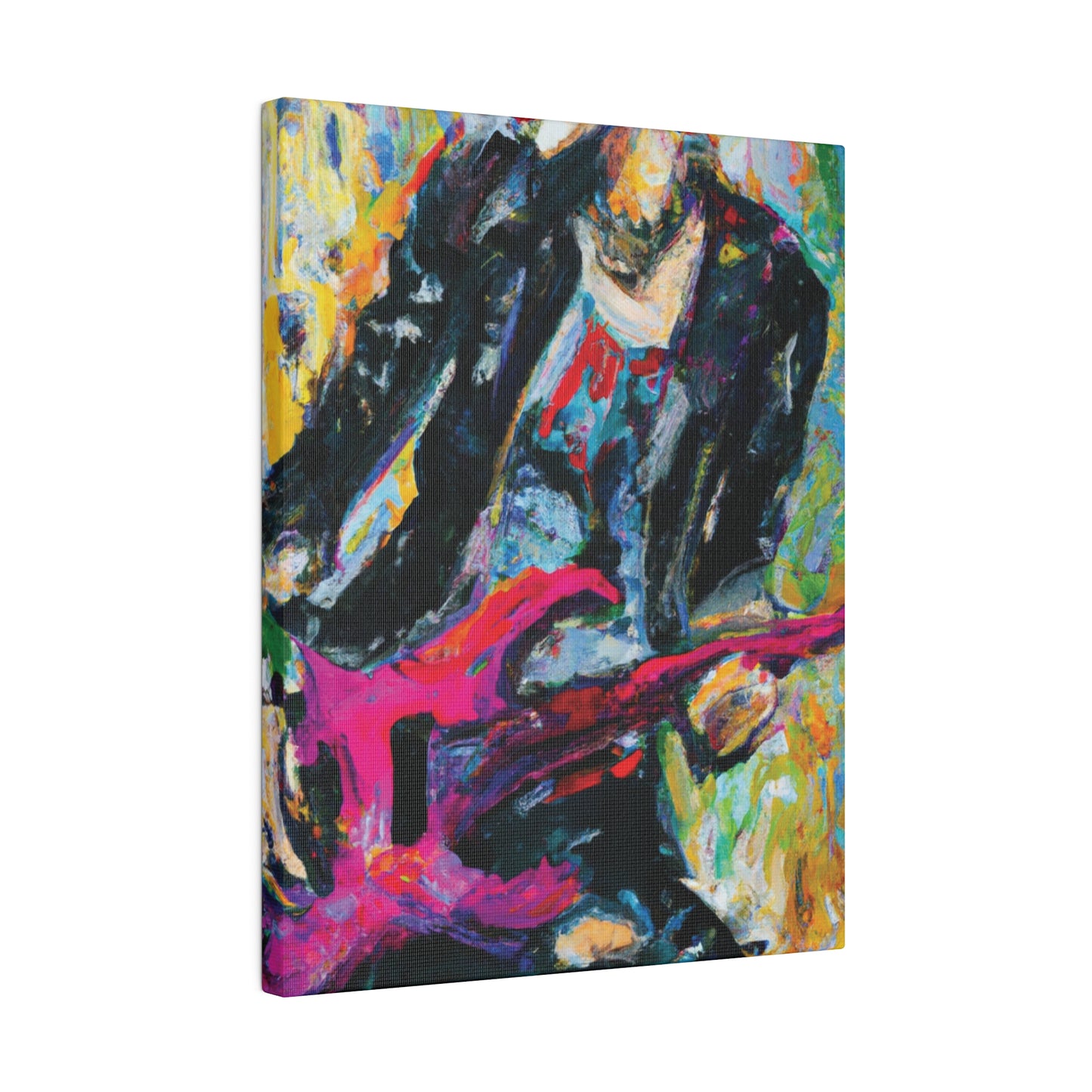 4567X - Rockstar Oil Painting Style Print | Poster | Home Decor | Wall Art | Music Art | Canvas