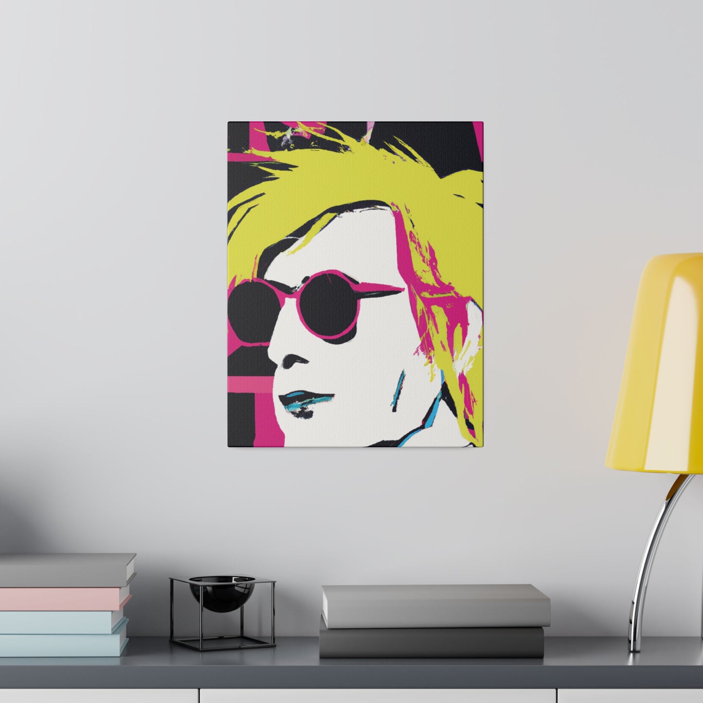 4231W - Rockstar Painting Print | Face | Abstract | Poster | Home Decor | Wall Art | Music Art | Canvas