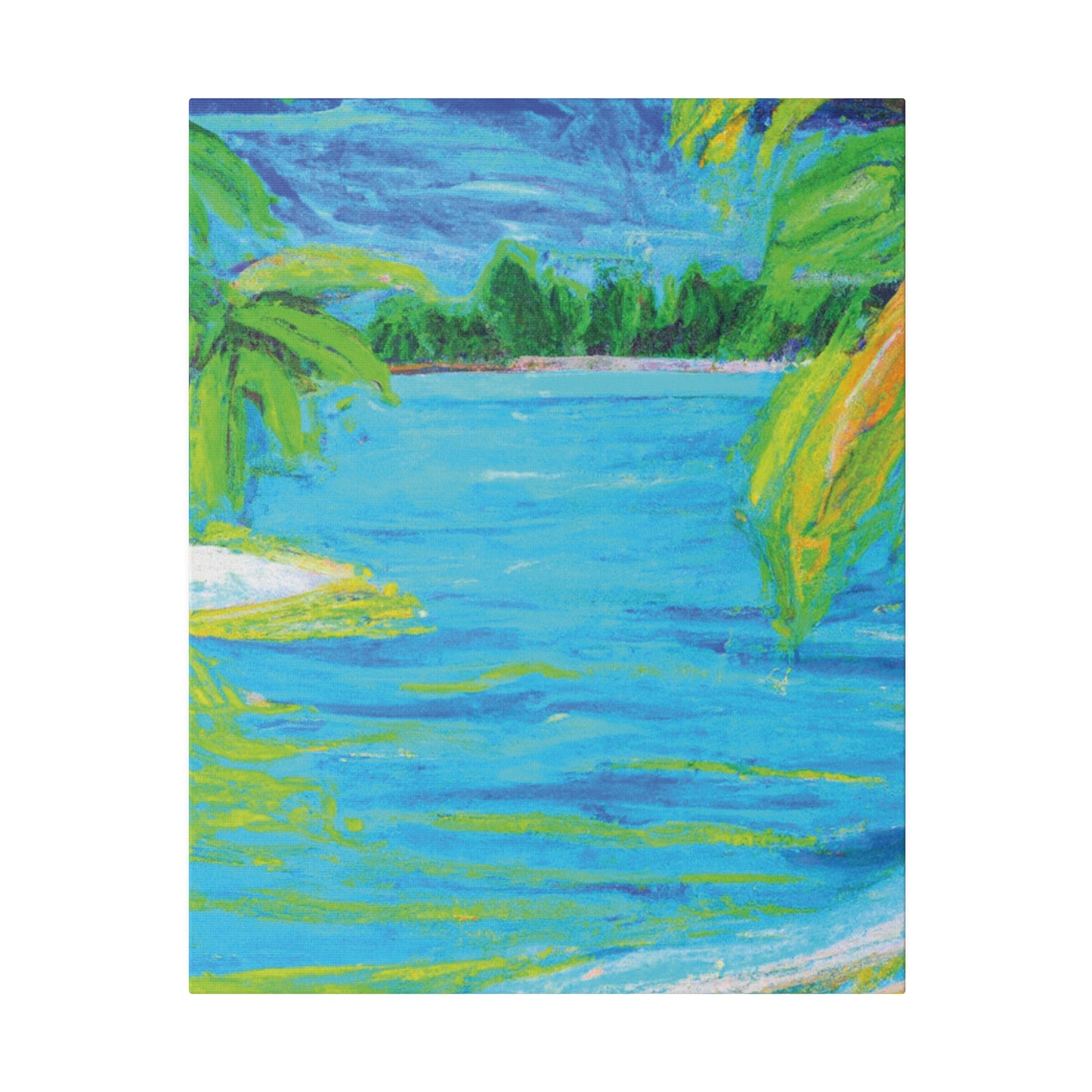 9709k - Bahamas Ocean Painting Print | Bahamas | Ocean | Beach | Poster | Home Decor | Wall Art | Canvas