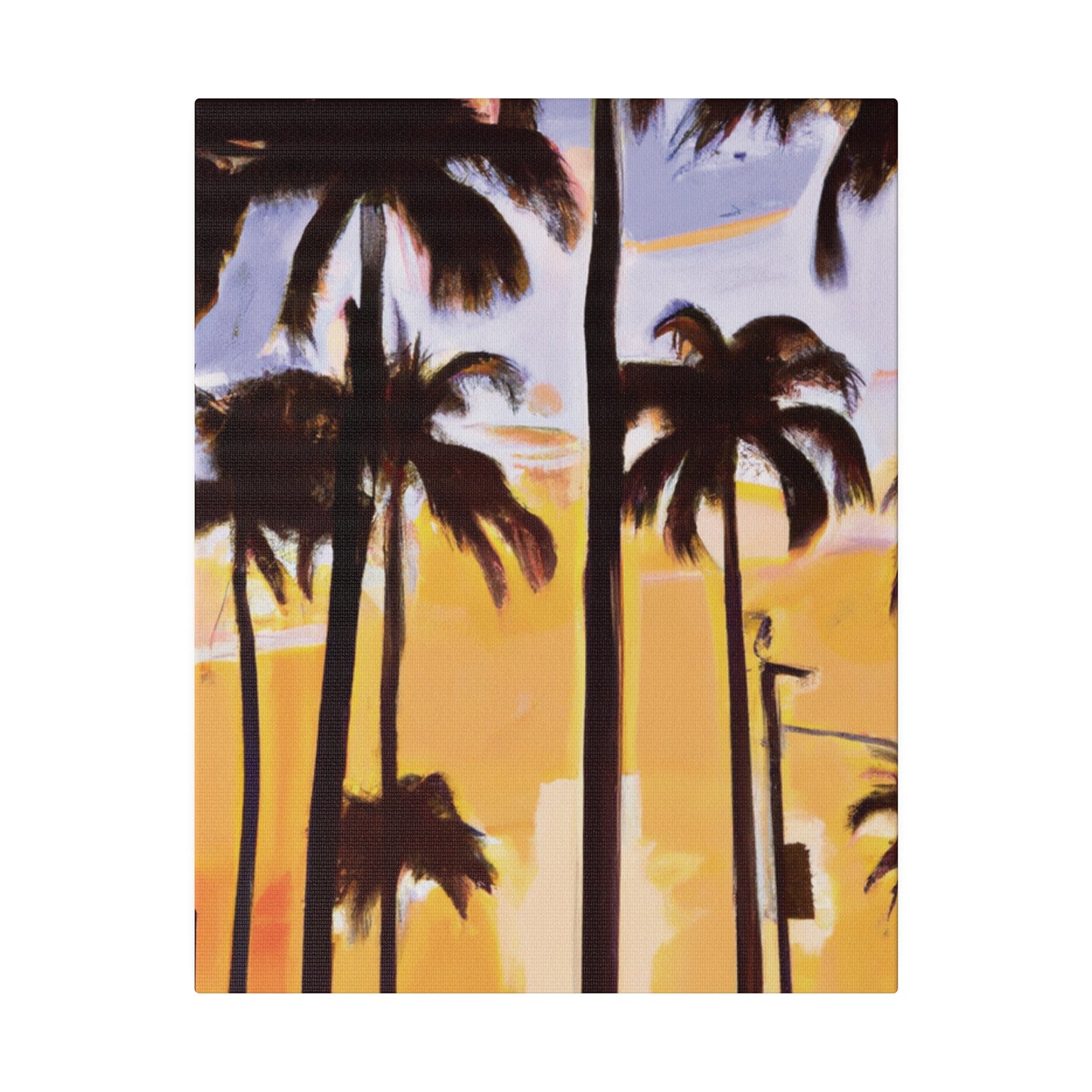 8392O - Miami Beach Sunset Painting Print | Miami | Beach | Sunset | Poster | Home Decor | Wall Art | Canvas