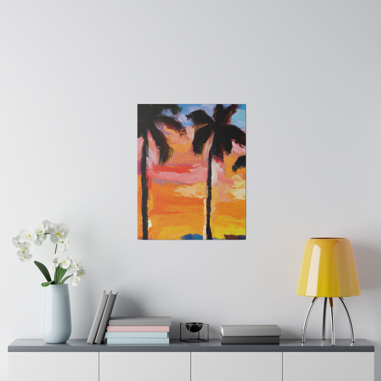 3236E - Miami Beach Sunset Painting Print | Miami | Beach | Sunset | Poster | Home Decor | Wall Art | Canvas