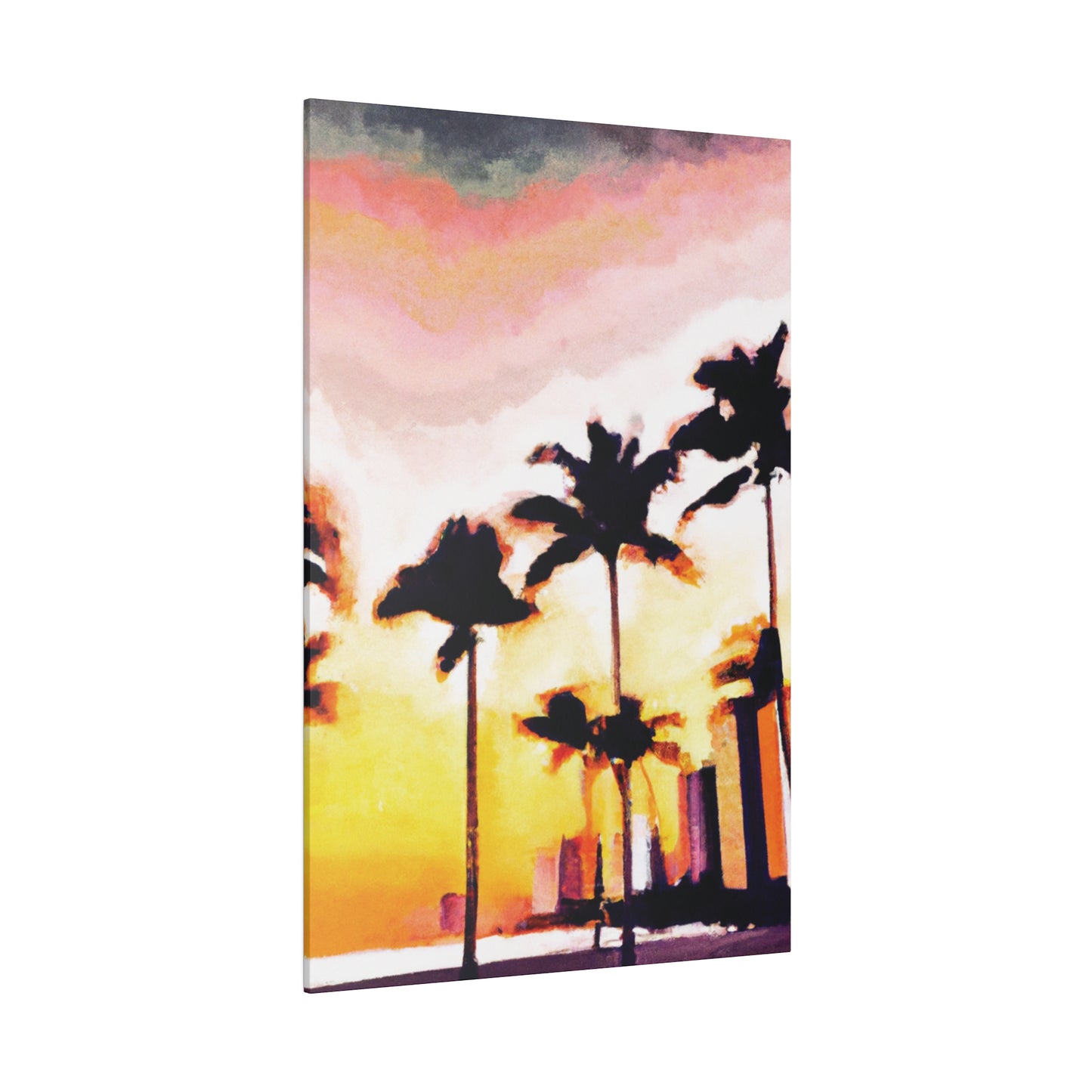 8005X - Miami Beach Sunset Painting Print | Miami | Beach | Sunset | Poster | Home Decor | Wall Art | Canvas