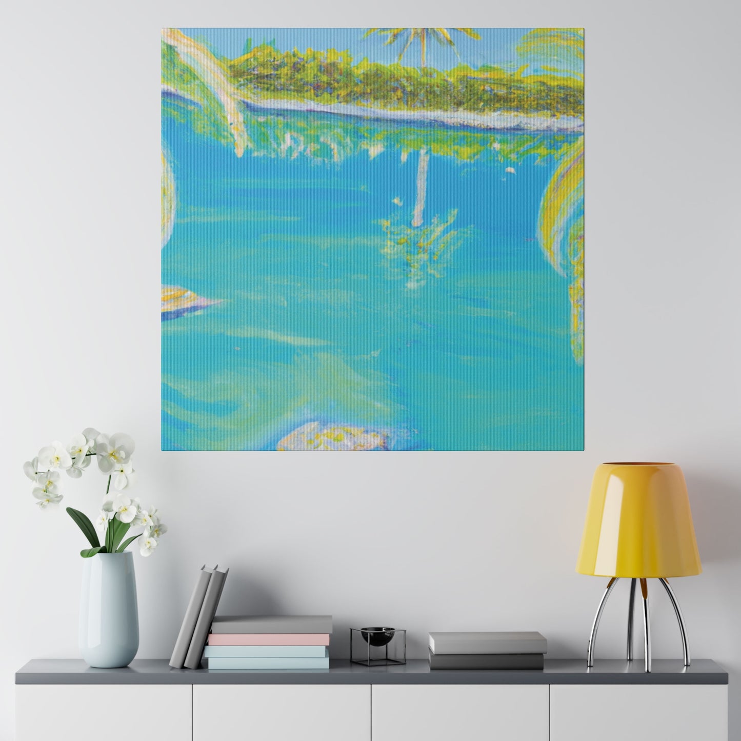 9546V - Bahamas Ocean Painting Print | Bahamas | Ocean | Beach | Poster | Home Decor | Wall Art | Canvas