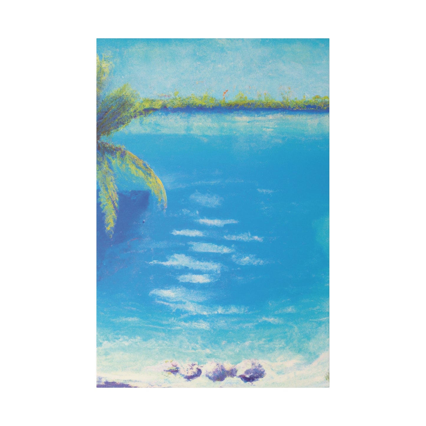 9819K - Bahamas Ocean Painting Print | Bahamas | Ocean | Beach | Poster | Home Decor | Wall Art | Canvas