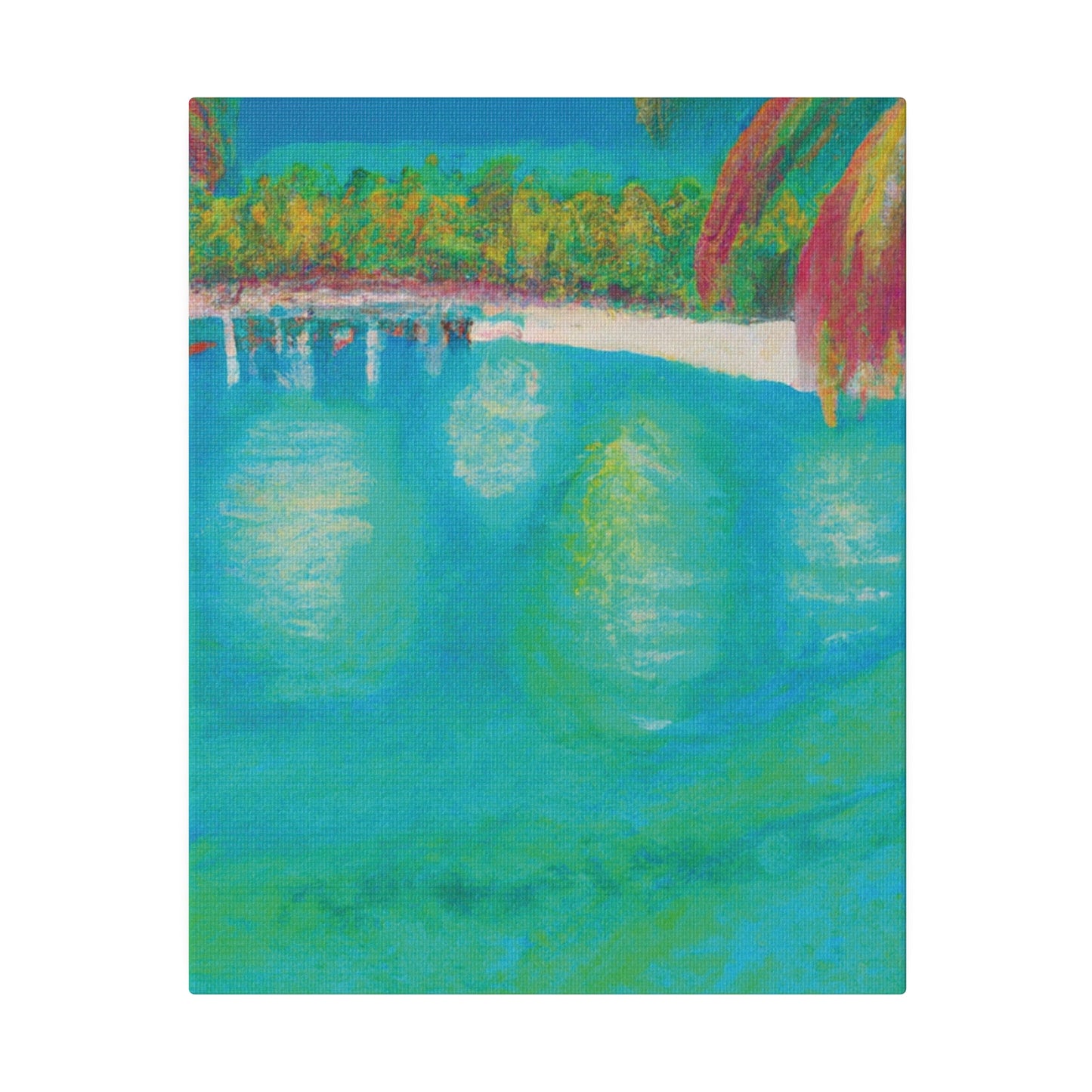 6823M - Bahamas Ocean Painting Print | Bahamas | Ocean | Beach | Poster | Home Decor | Wall Art | Canvas