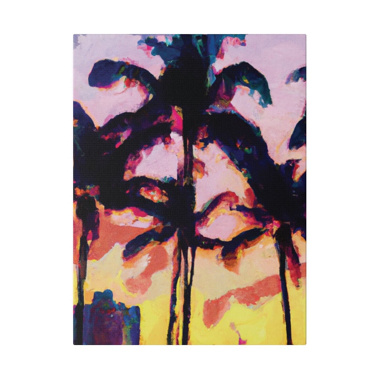 3398S - Miami Beach Sunset Painting Print | Miami | Beach | Sunset | Poster | Home Decor | Wall Art | Canvas