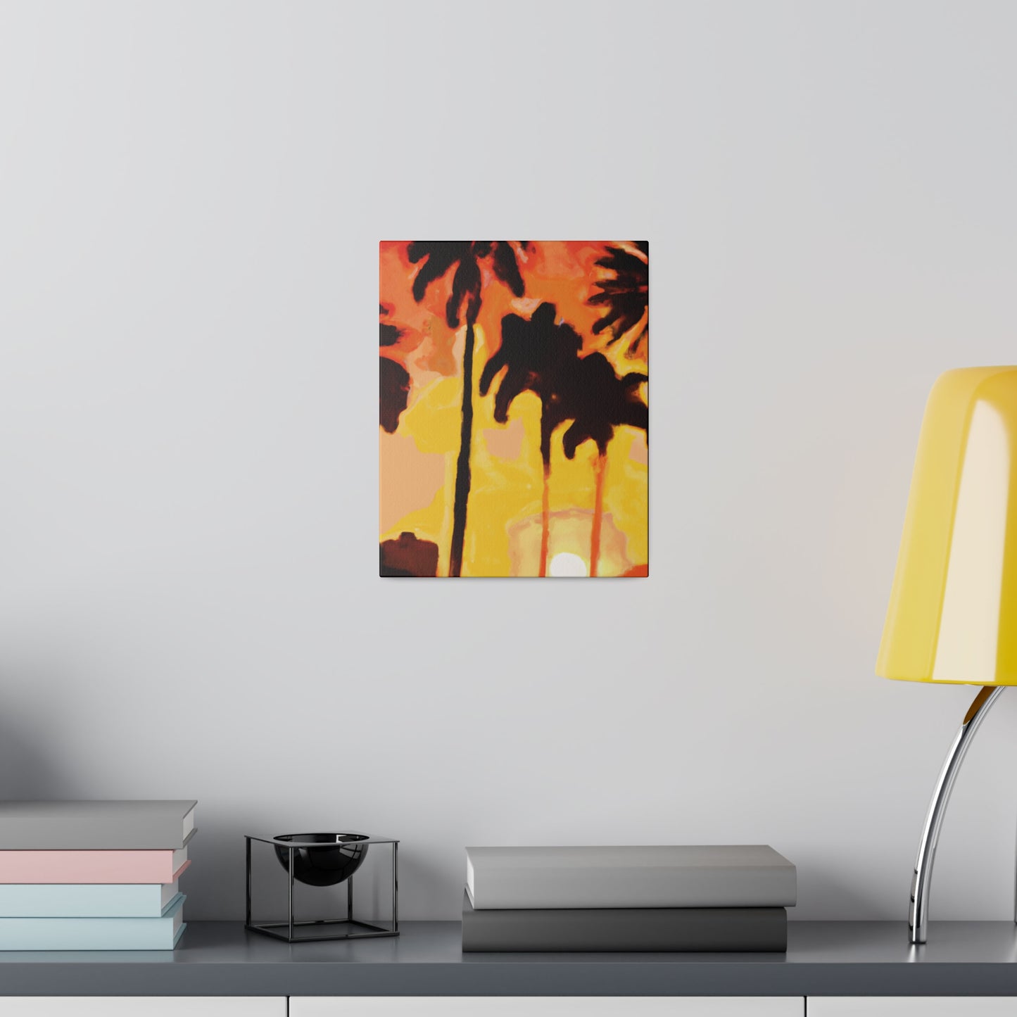 3259B - Miami Beach Sunset Painting Print | Miami | Beach | Sunset | Poster | Home Decor | Wall Art | Canvas