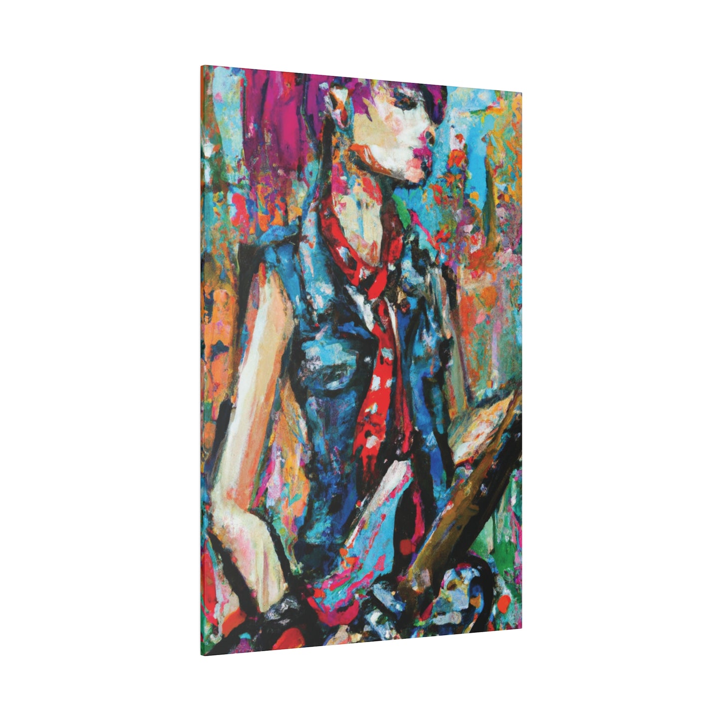 9405R - Rockstar Oil Painting Style Print | Poster | Home Decor | Wall Art | Music Art | Canvas