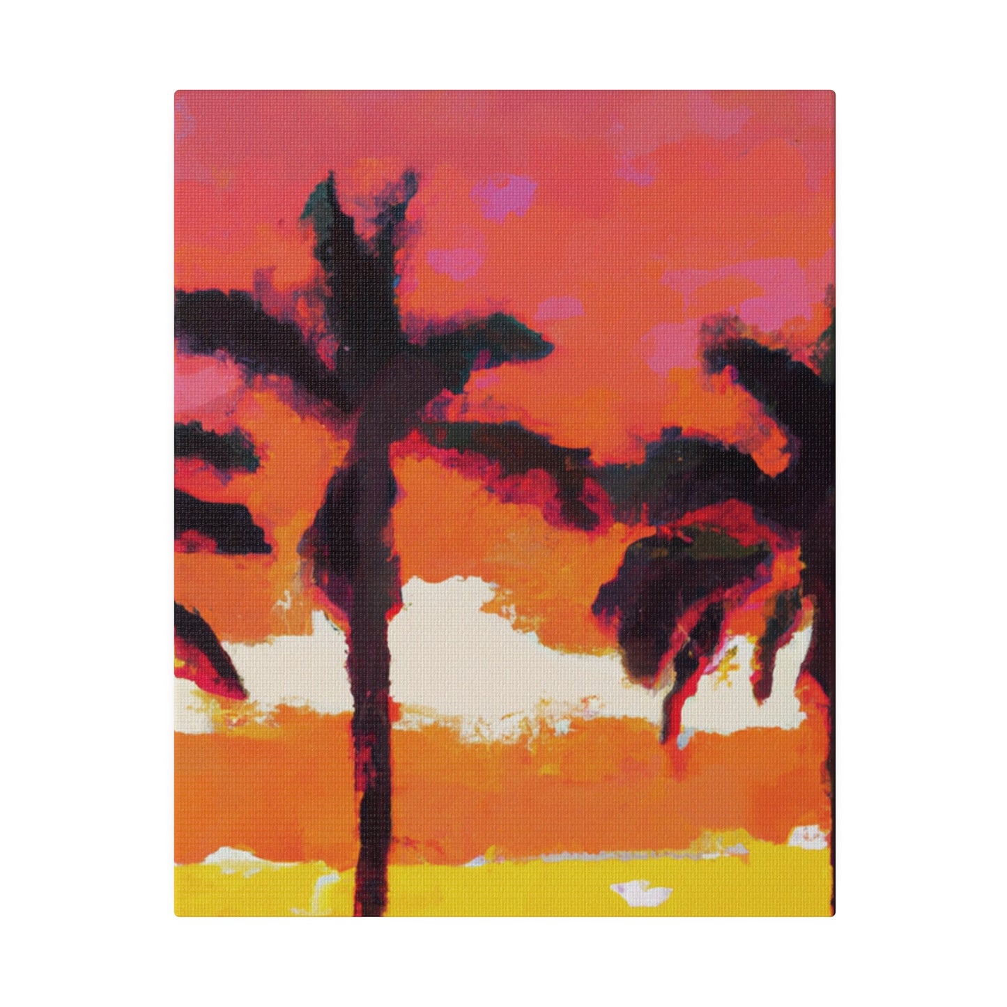 9356P - Miami Beach Sunset Painting Print | Miami | Beach | Sunset | Poster | Home Decor | Wall Art | Canvas