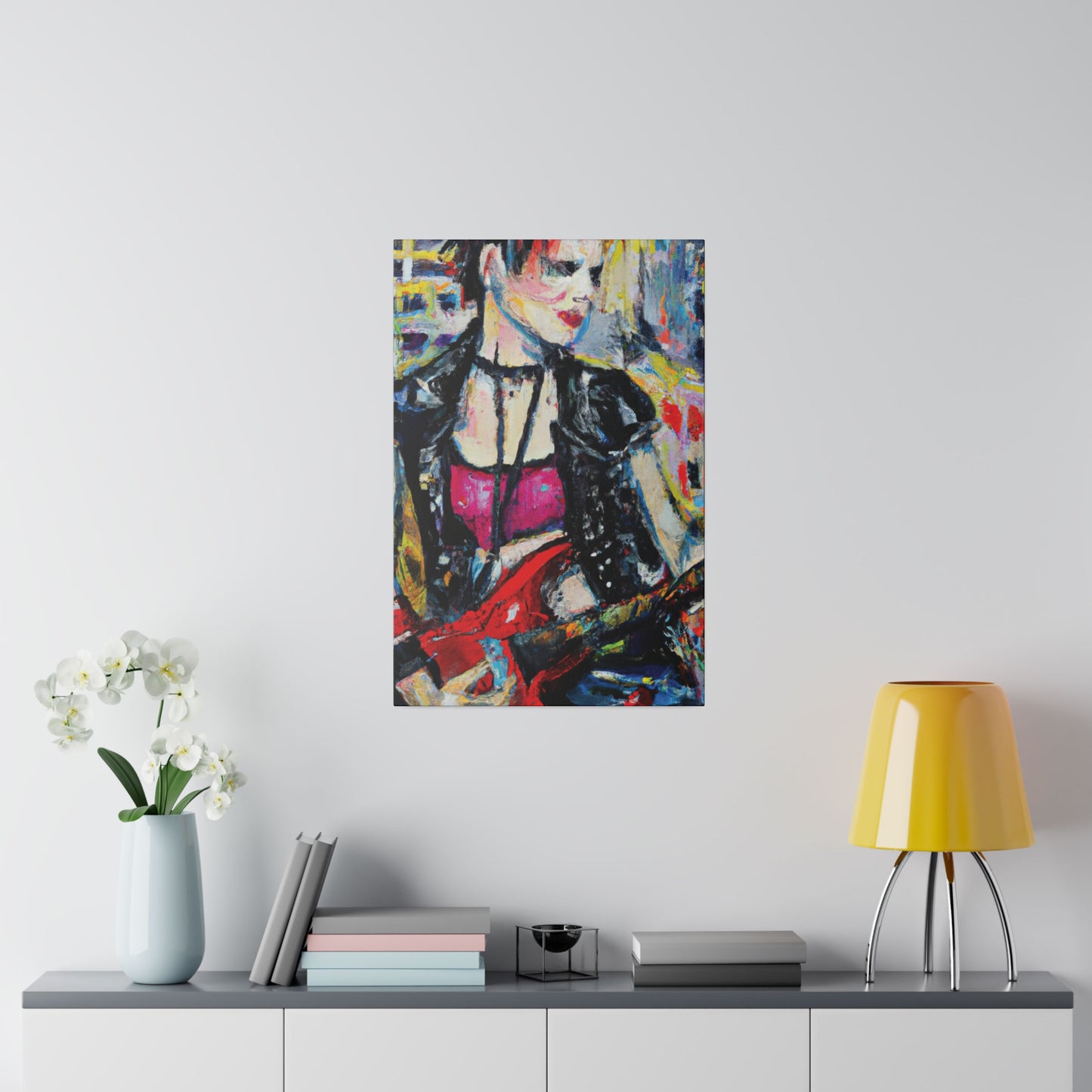 6167B - Rockstar Oil Painting Style Print | Poster | Home Decor | Wall Art | Music Art | Canvas