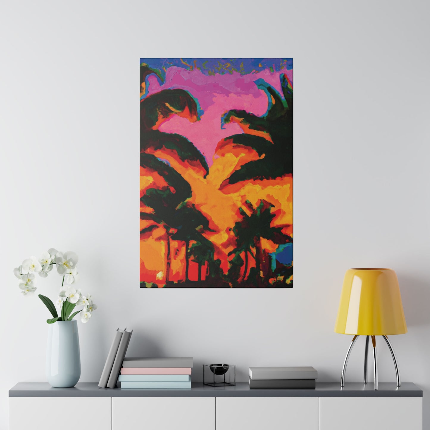 223L - Miami Beach Sunset Painting Print | Miami | Beach | Sunset | Poster | Home Decor | Wall Art | Canvas