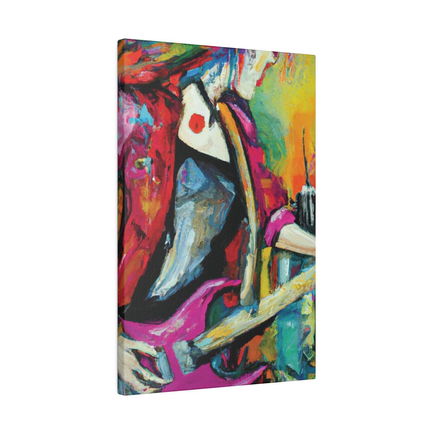 6731X - Rockstar Oil Painting Style Print | Poster | Home Decor | Wall Art | Music Art | Canvas