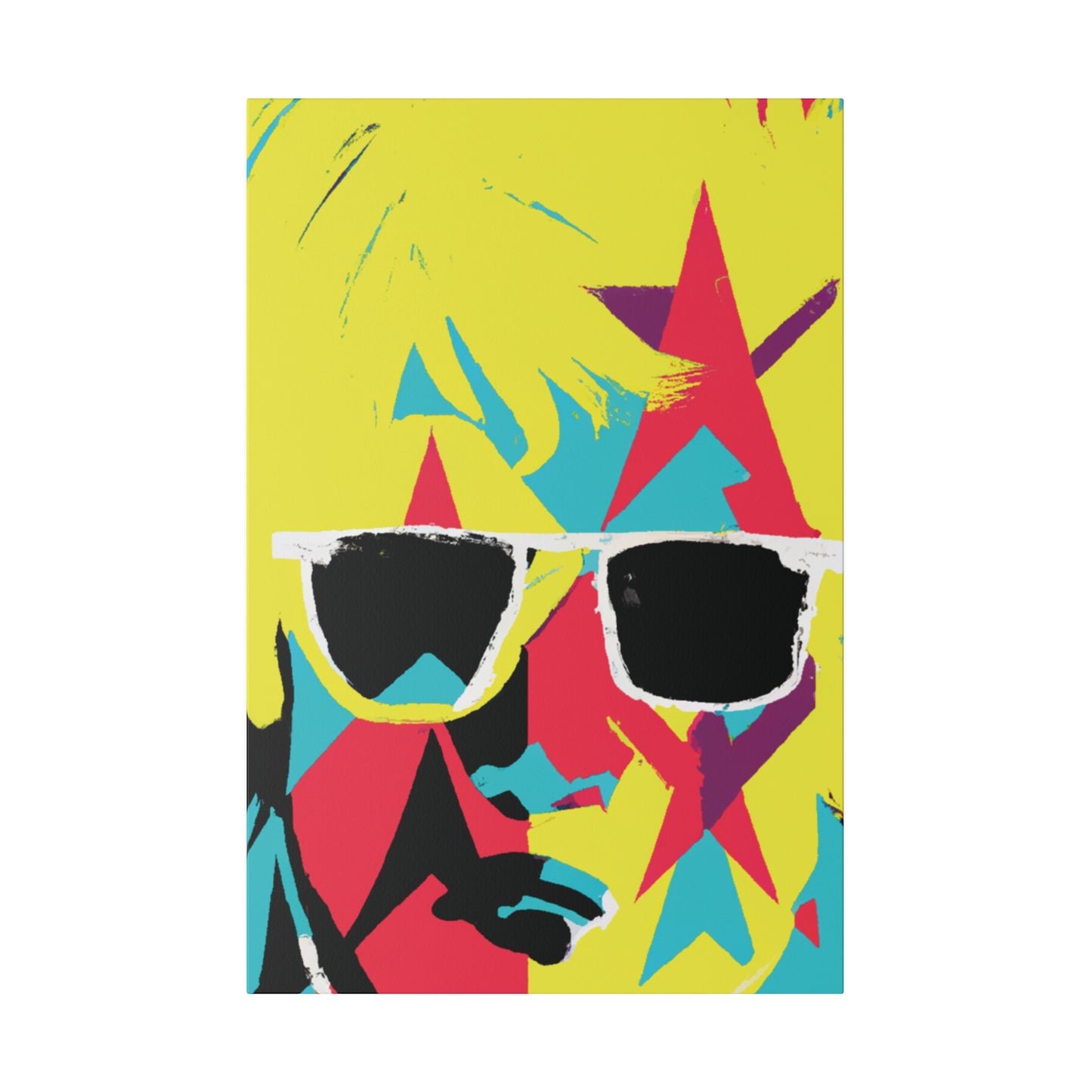 8383B - Rockstar Painting Print | Face | Abstract | Poster | Home Decor | Wall Art | Music Art | Canvas