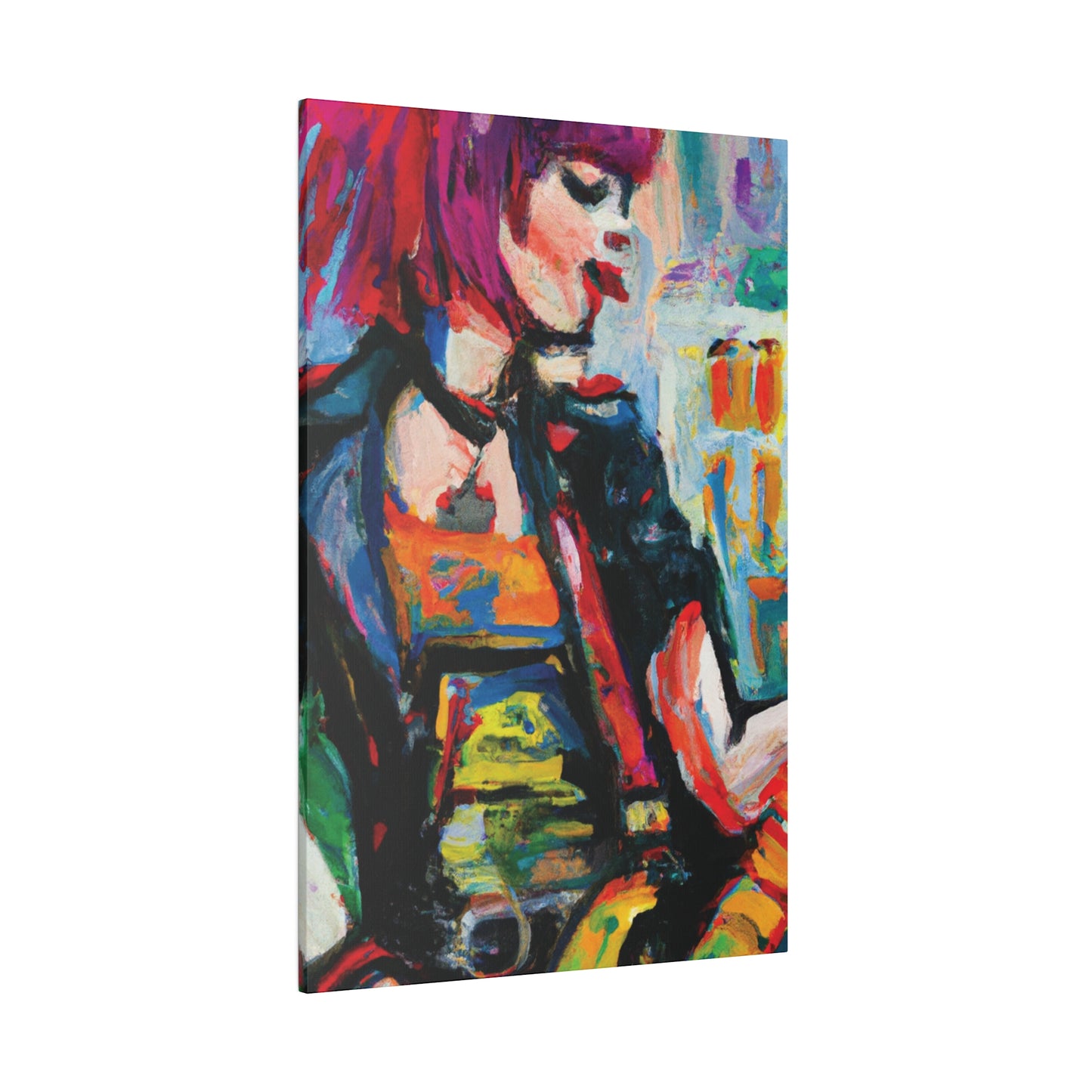 5917U - Rockstar Oil Painting Style Print | Poster | Home Decor | Wall Art | Music Art | Canvas