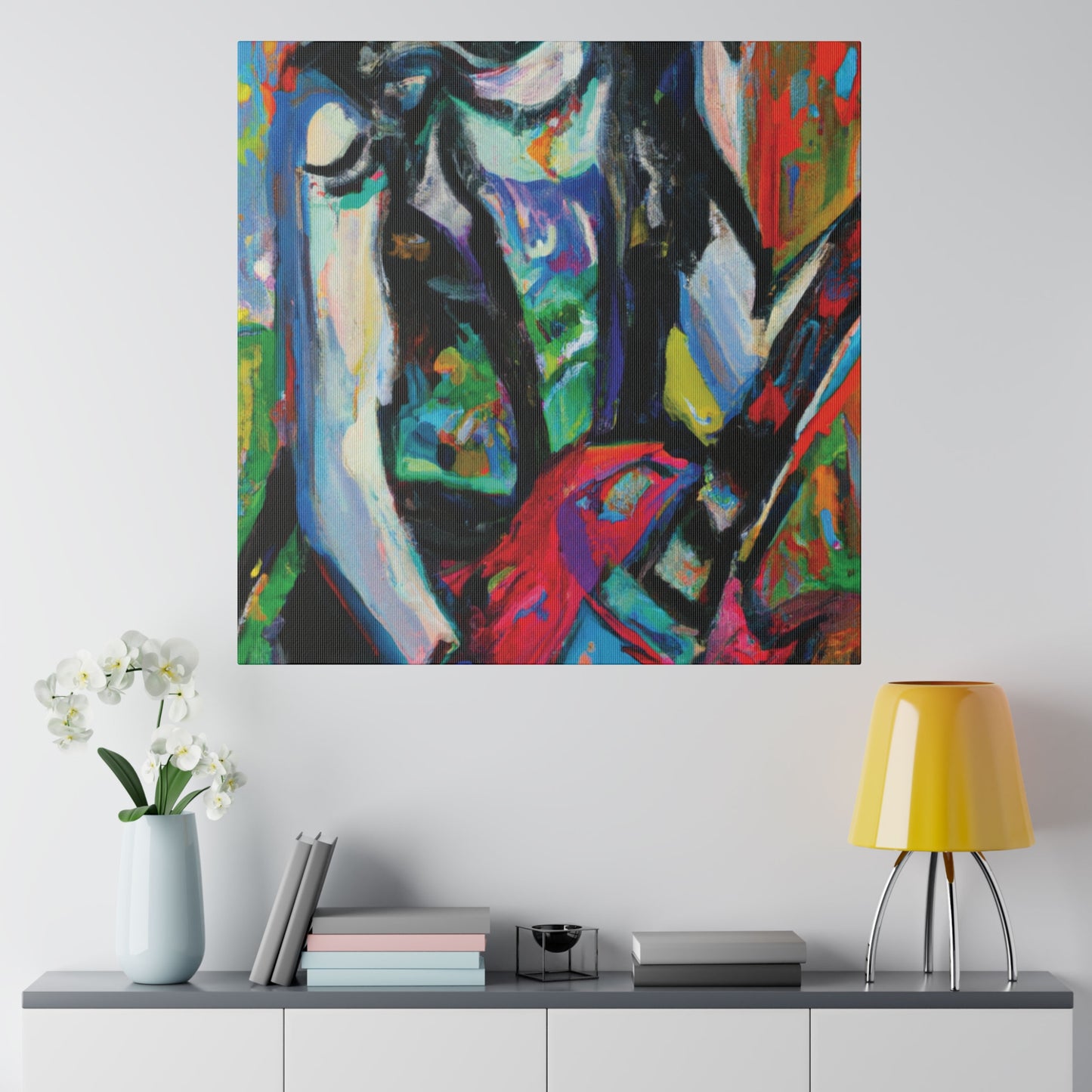 7129F - Rockstar Oil Painting Style Print | Poster | Home Decor | Wall Art | Music Art | Canvas