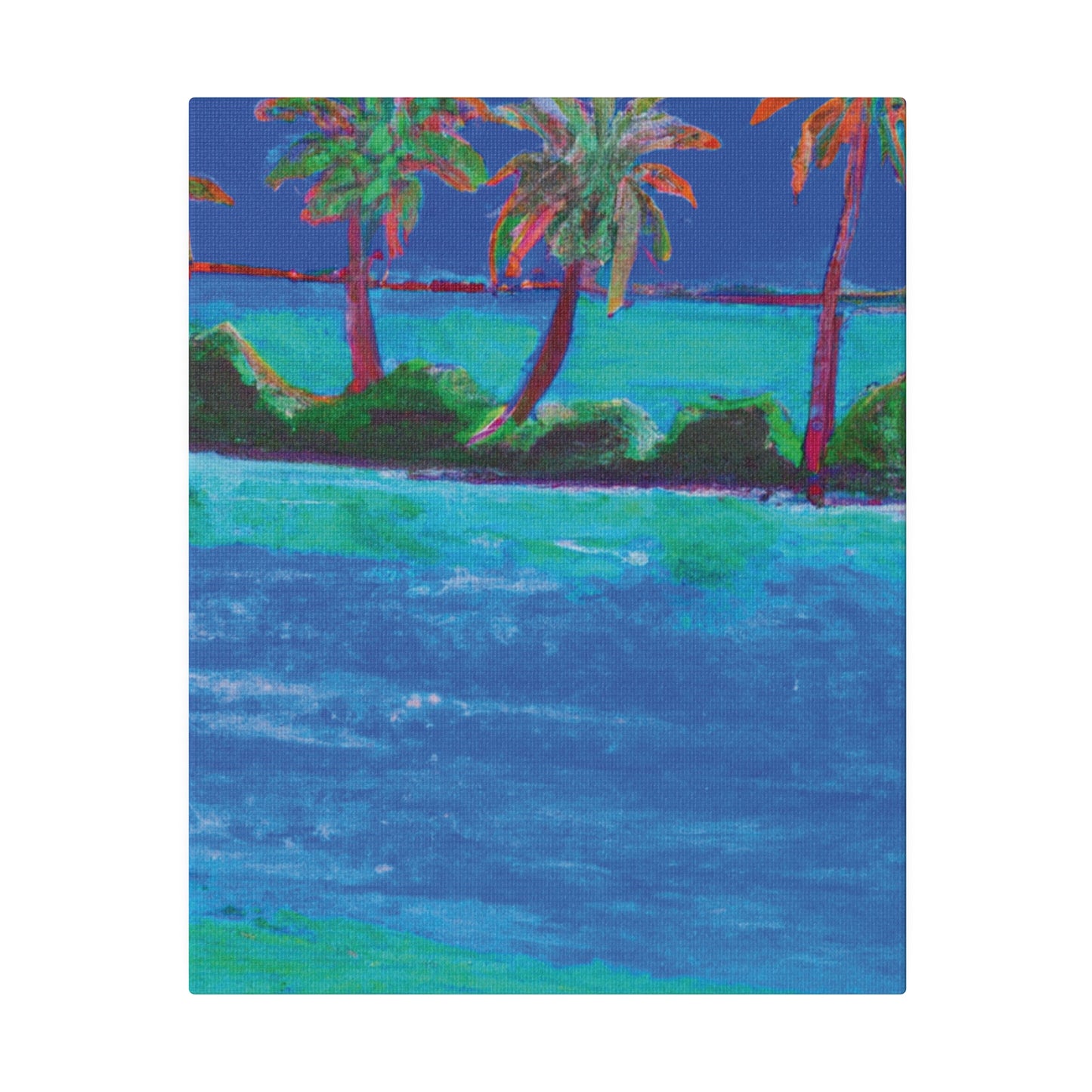 7454G - Bahamas Ocean Painting Print | Bahamas | Ocean | Beach | Poster | Home Decor | Wall Art | Canvas