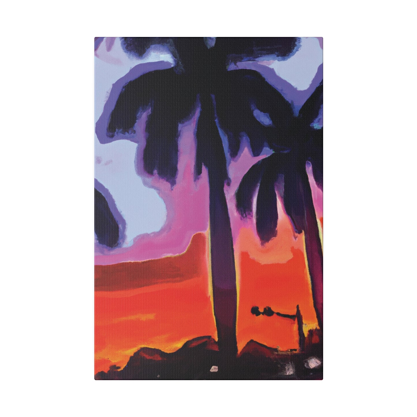 8187A - Miami Beach Sunset Painting Print | Miami | Beach | Sunset | Poster | Home Decor | Wall Art | Canvas