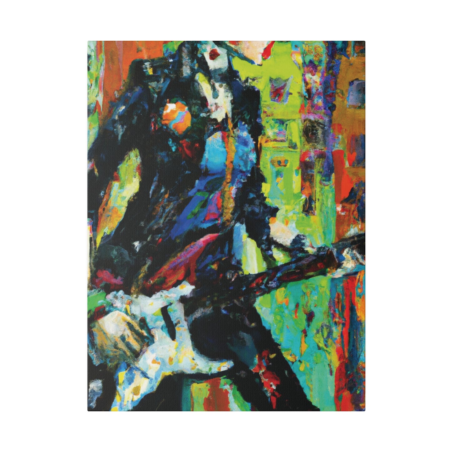 2760G - Rockstar Oil Painting Style Print | Poster | Home Decor | Wall Art | Music Art | Canvas