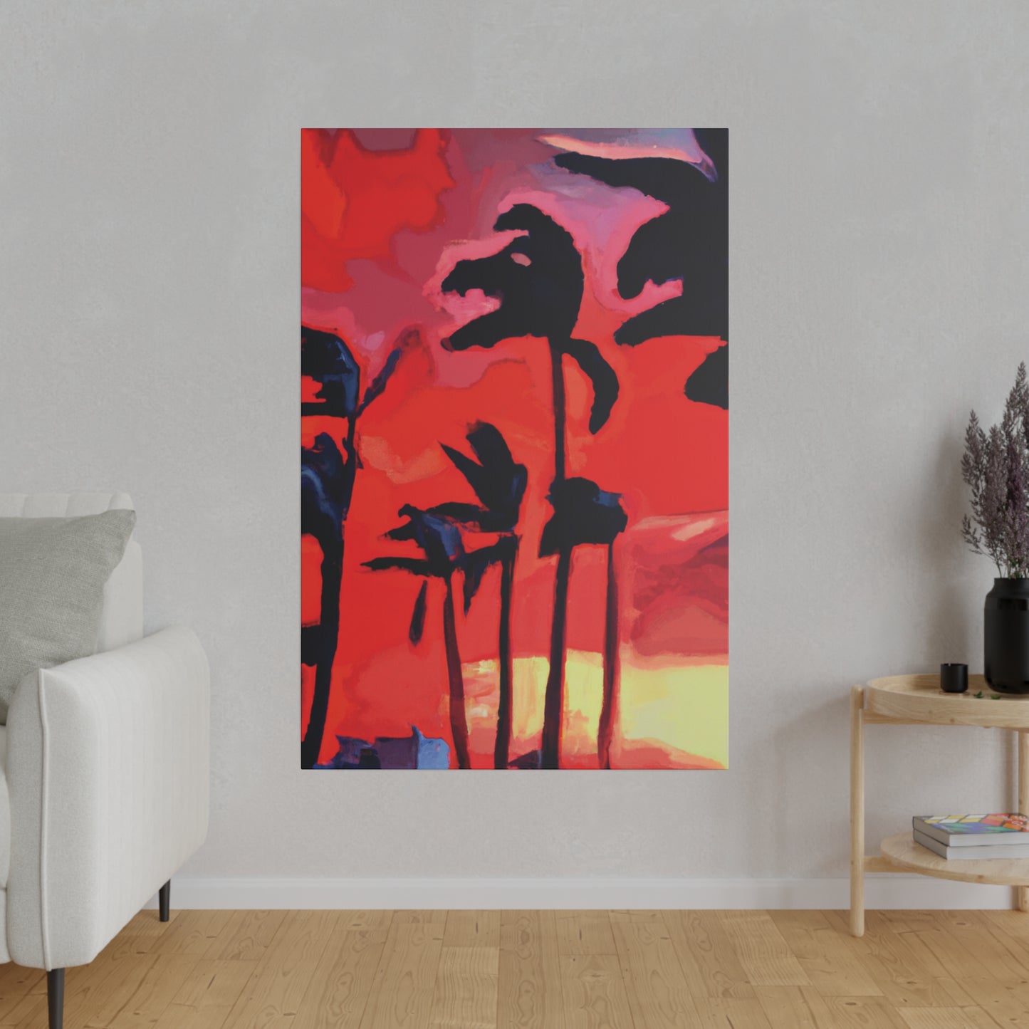 7933T - Miami Beach Sunset Painting Print | Miami | Beach | Sunset | Poster | Home Decor | Wall Art | Canvas