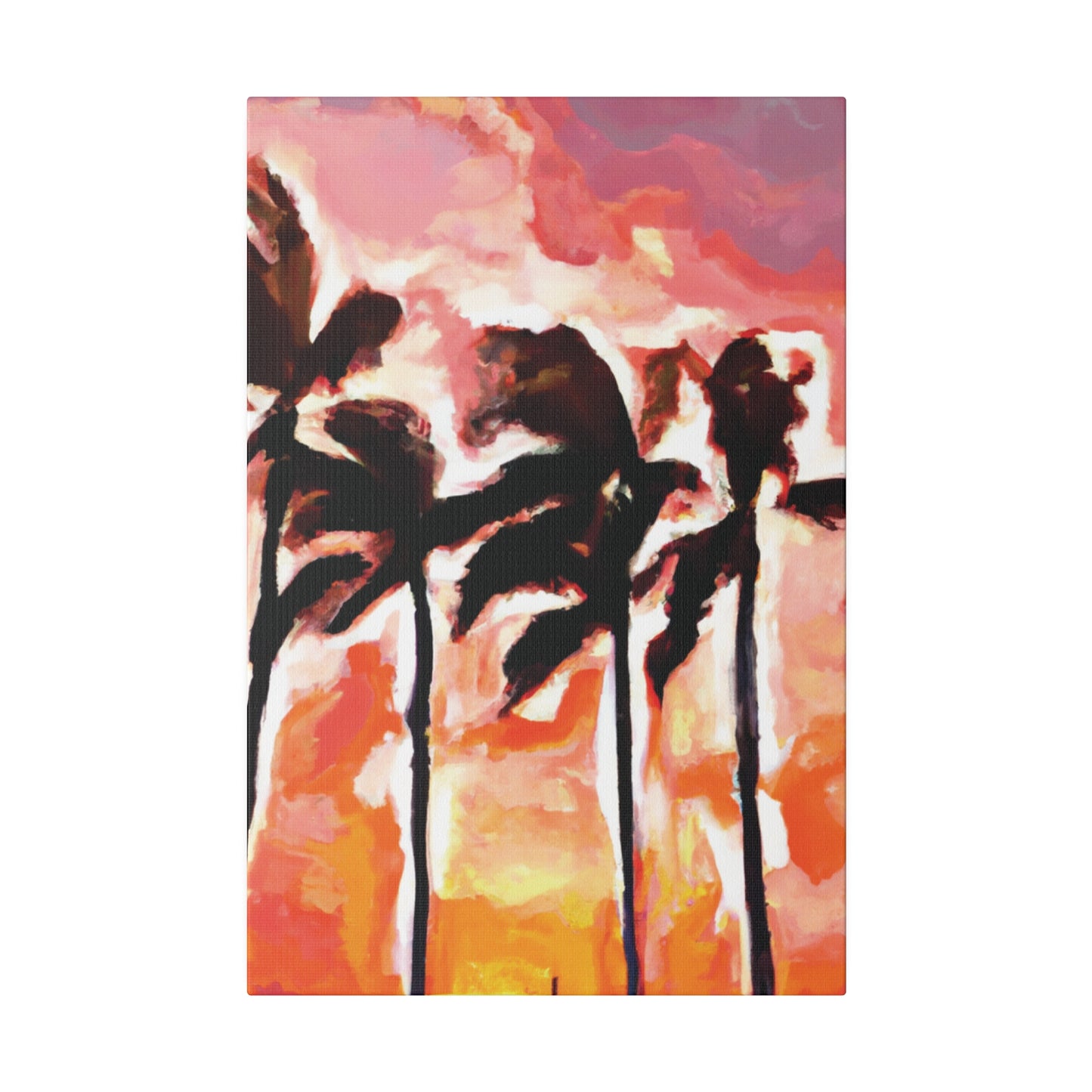 6129V - Miami Beach Sunset Painting Print | Miami | Beach | Sunset | Poster | Home Decor | Wall Art | Canvas