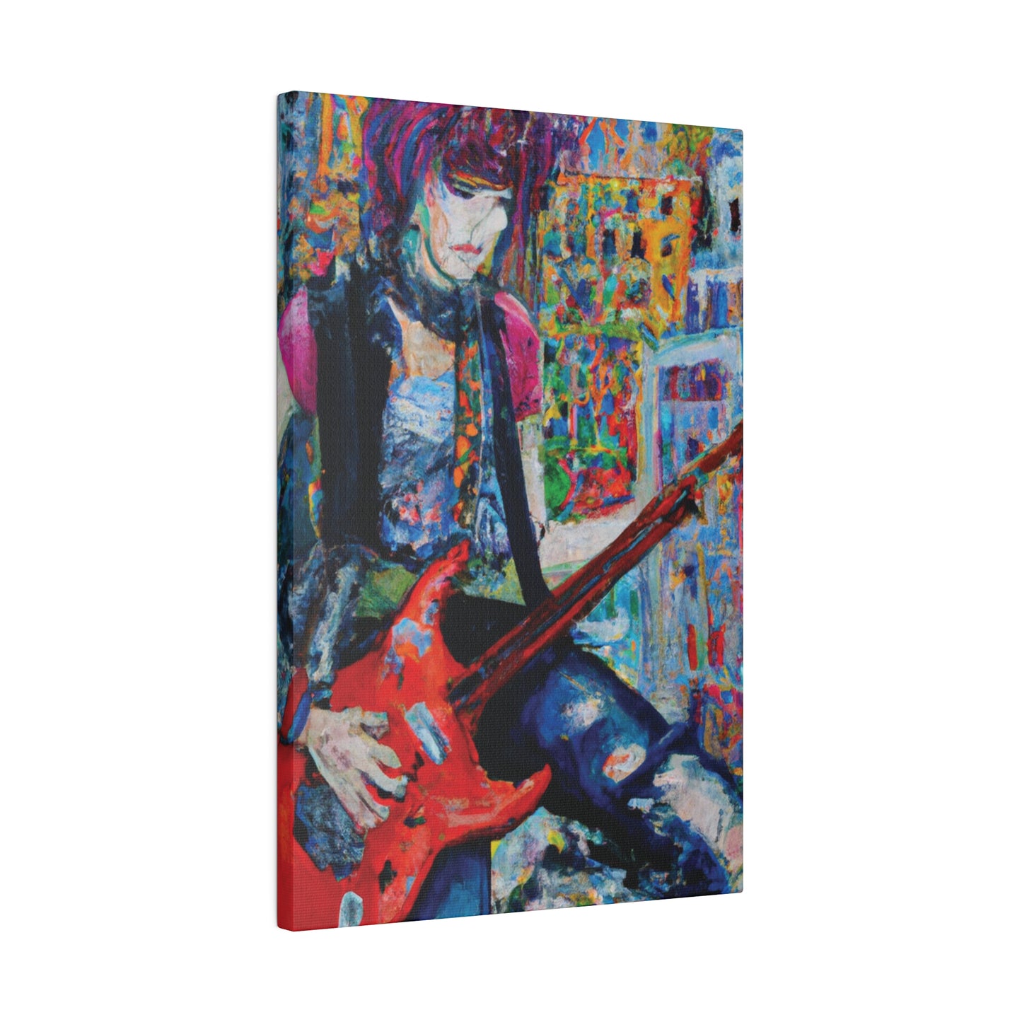 7661H - Rockstar Oil Painting Style Print | Poster | Home Decor | Wall Art | Music Art | Canvas