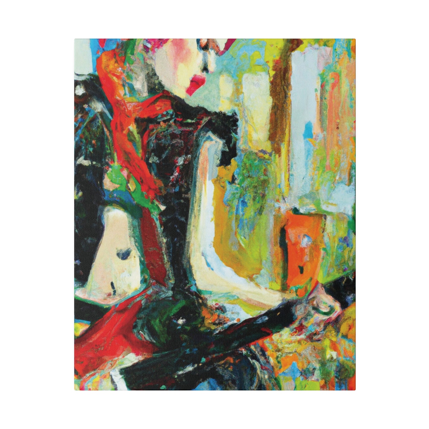4824H - Rockstar Oil Painting Style Print | Poster | Home Decor | Wall Art | Music Art | Canvas