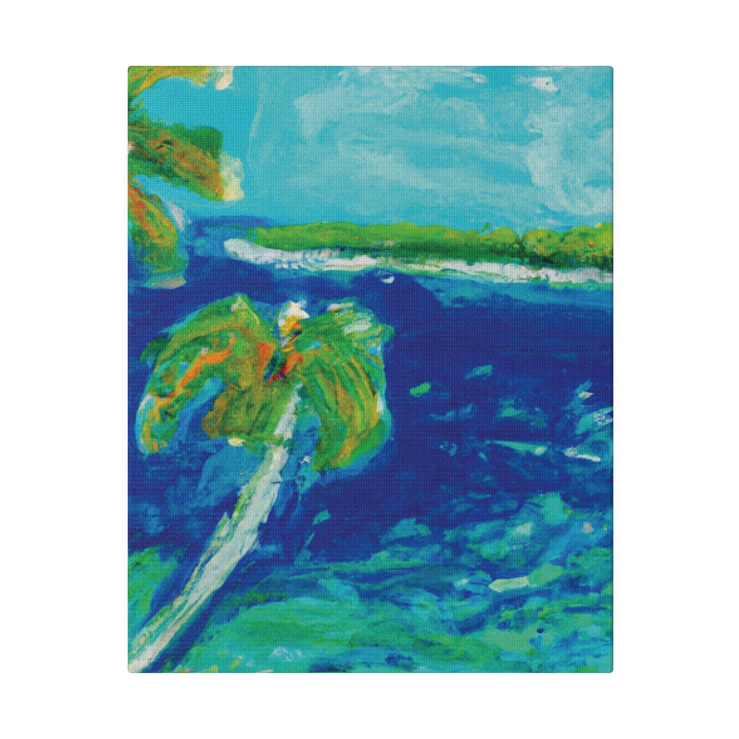 4657V - Bahamas Ocean Painting Print | Bahamas | Ocean | Beach | Poster | Home Decor | Wall Art | Canvas