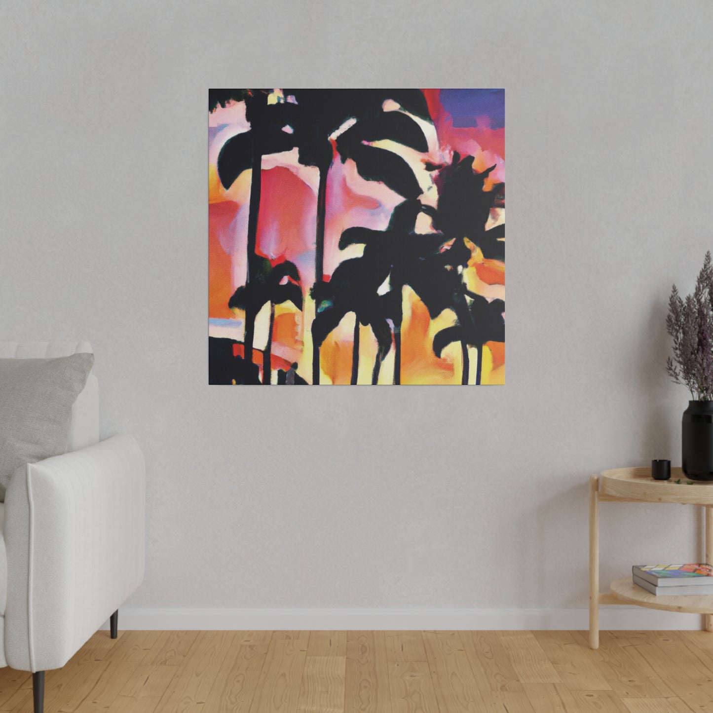 4986G - Miami Beach Sunset Painting Print | Miami | Beach | Sunset | Poster | Home Decor | Wall Art | Canvas